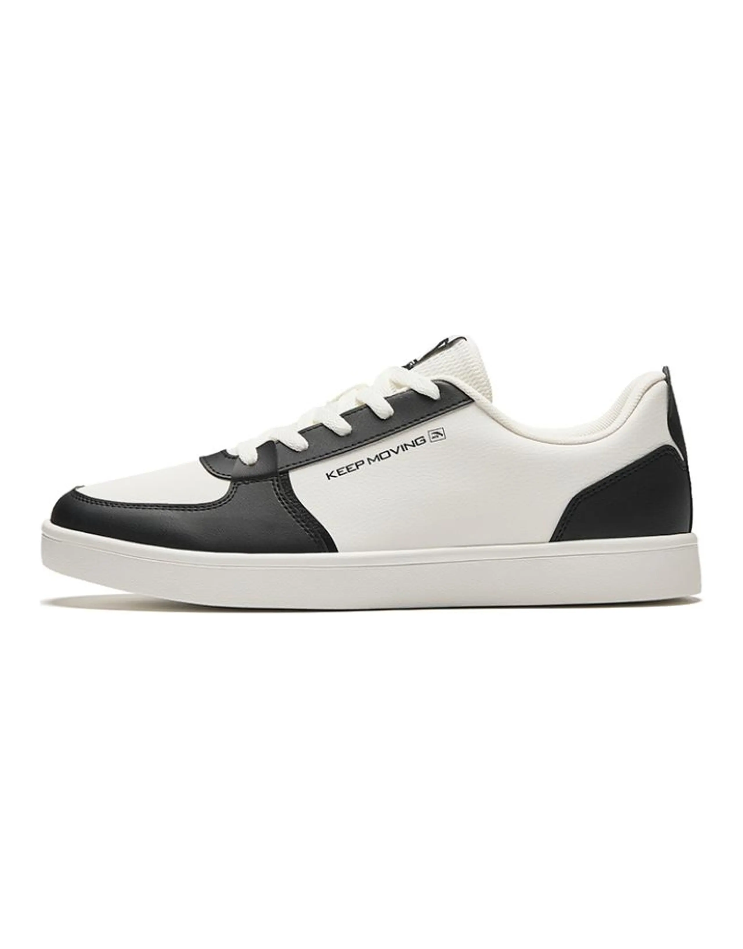 Anta Life Collection Slip-Resistant Cushioning Low-Top Skateboard Shoes Men's White Black