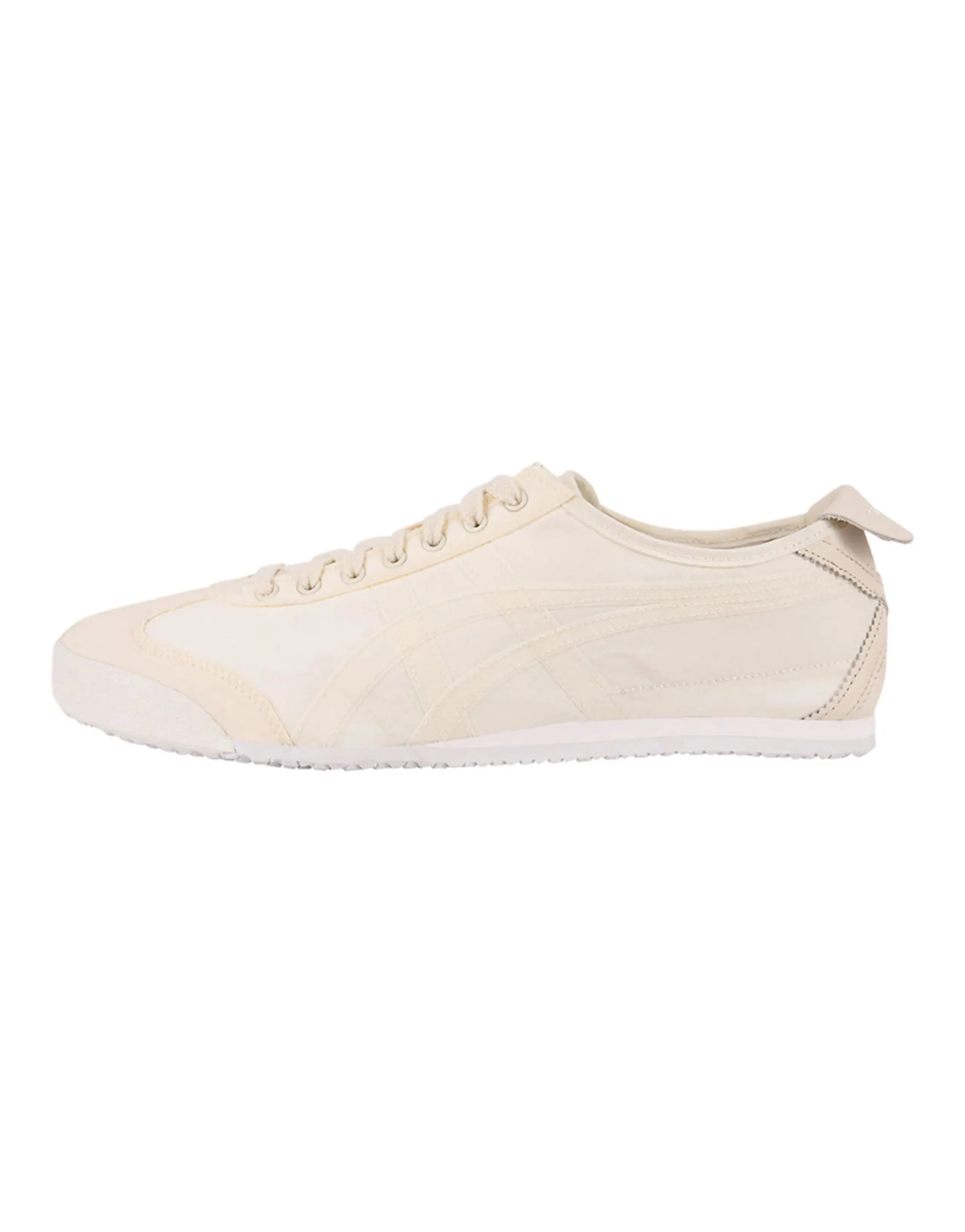 Onitsuka Tiger MEXICO 66 Canvas Daily Versatile Cushioning Anti-Slip Lightweight Low-Top Casual Shoes Unisex Cream White