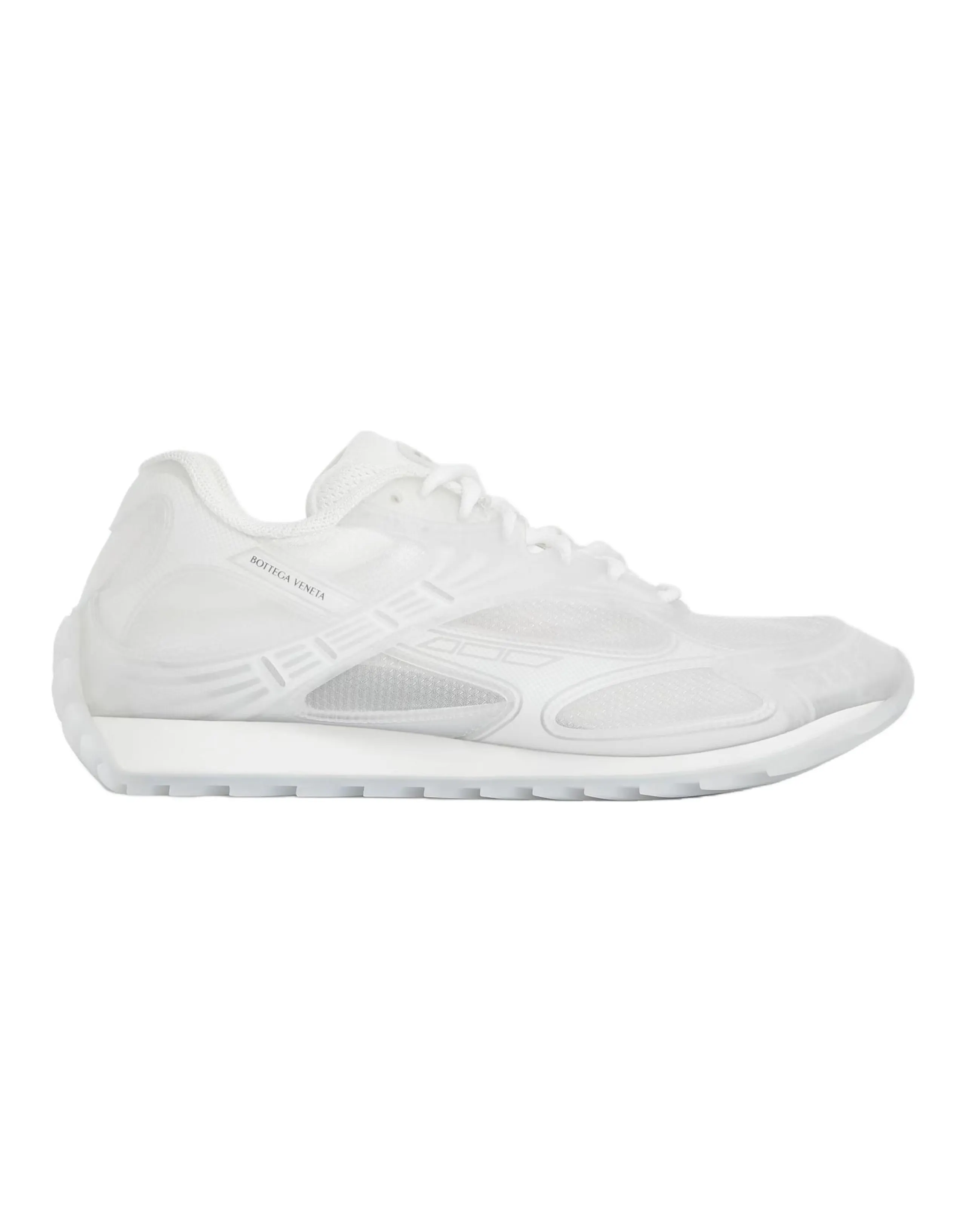 Bottega Veneta Orbit Fabric Round Toe Lace-Up Low-Top Casual Shoes Unisex White