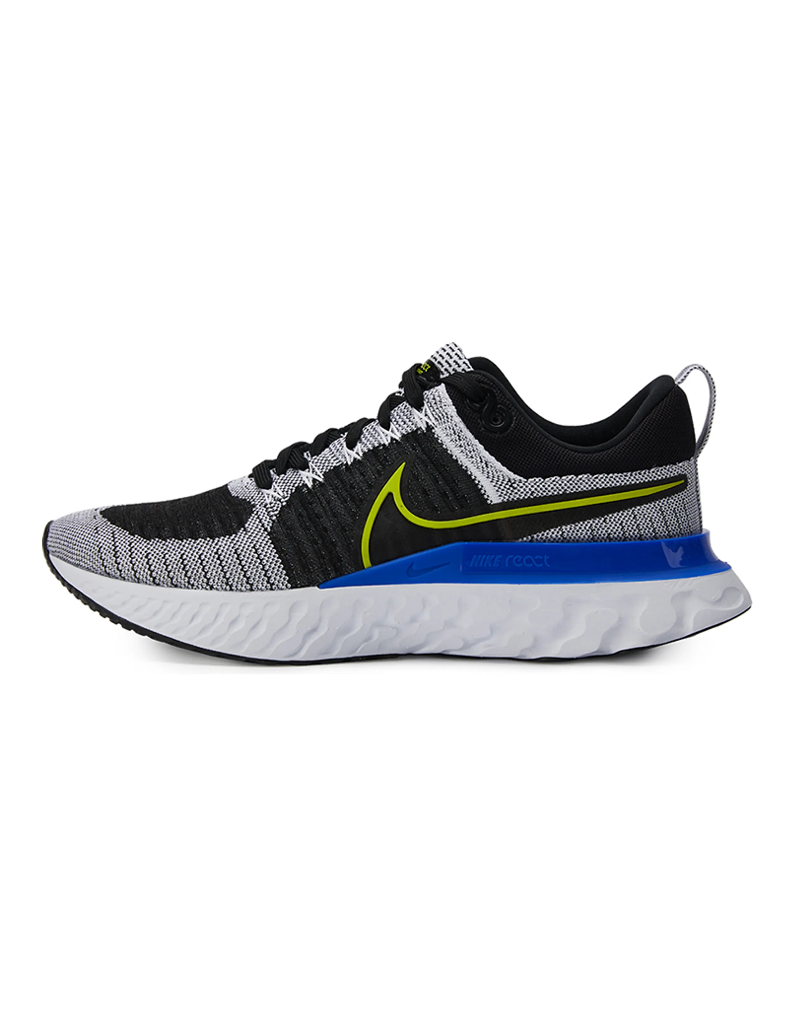 Nike React Infinity Run Flyknit 2 Black White Racer Blue Cyber