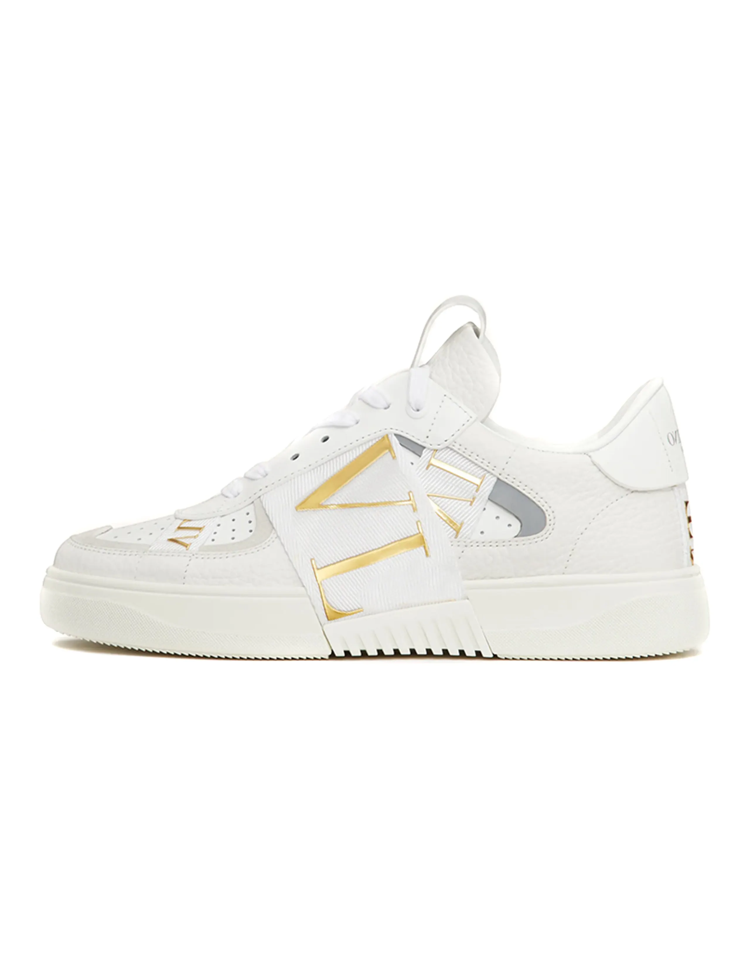 Valentino GARAVANI Low-Top Stylish Skateboarding Shoes Women's White Gold