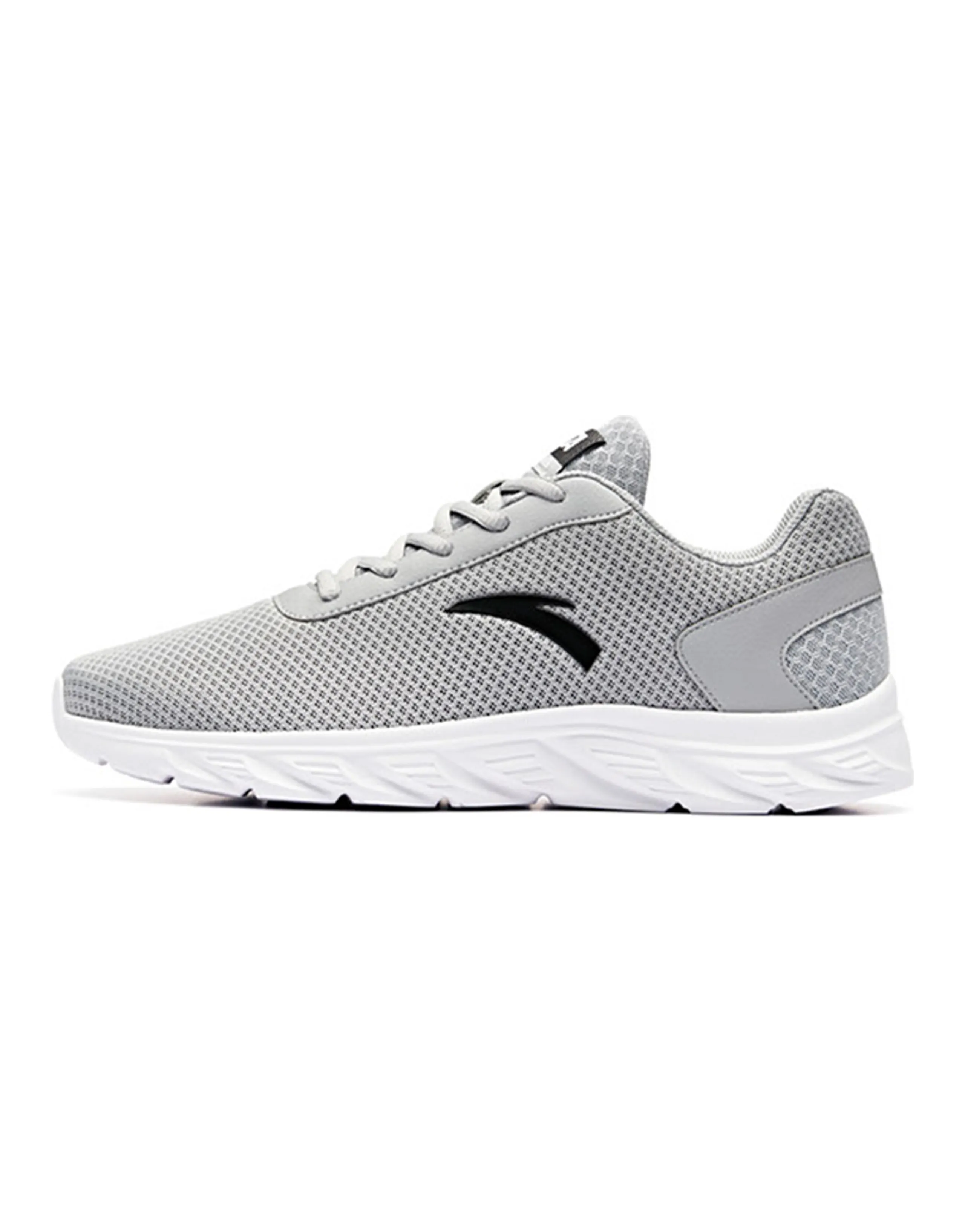 Anta Life Collection Cushioning Slip Resistant And Abrasion Resistant Low Top Casual Shoes Men's Gray White