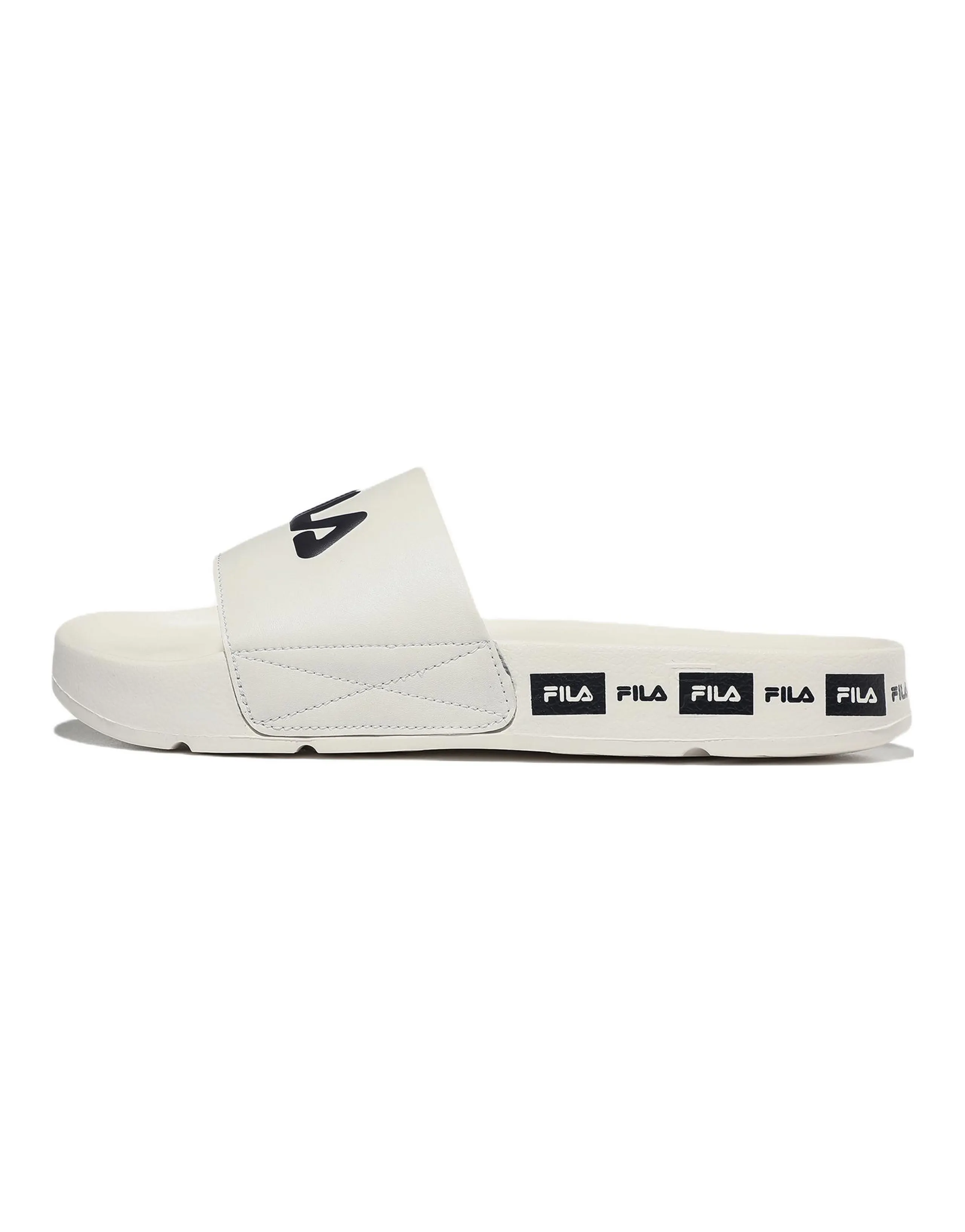 FILA Sports Slippers Unisex White Black Korean Version 'White Black'