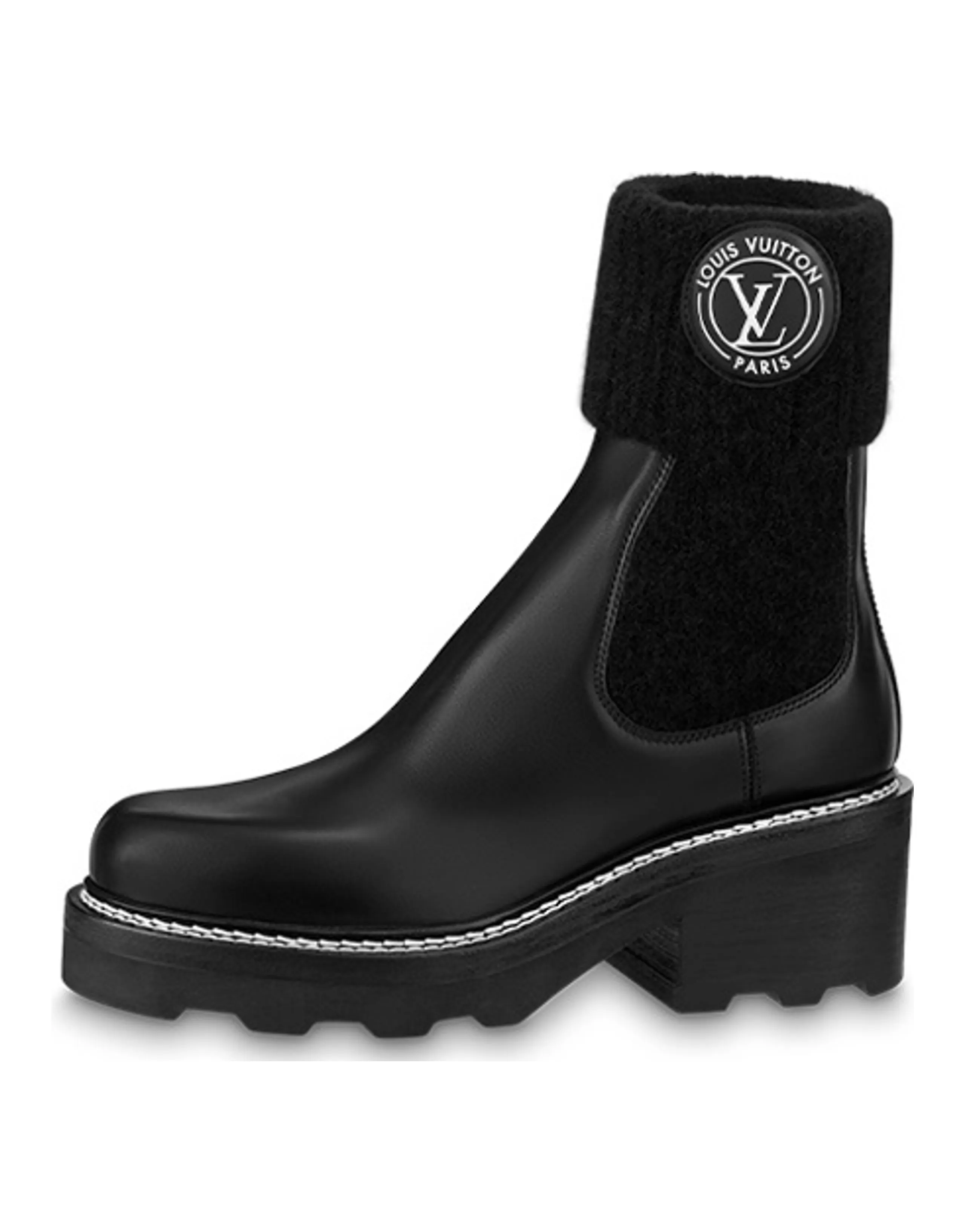 LOUIS VUITTON Lv Beaubourg Ankle Boots 'Black' Women's