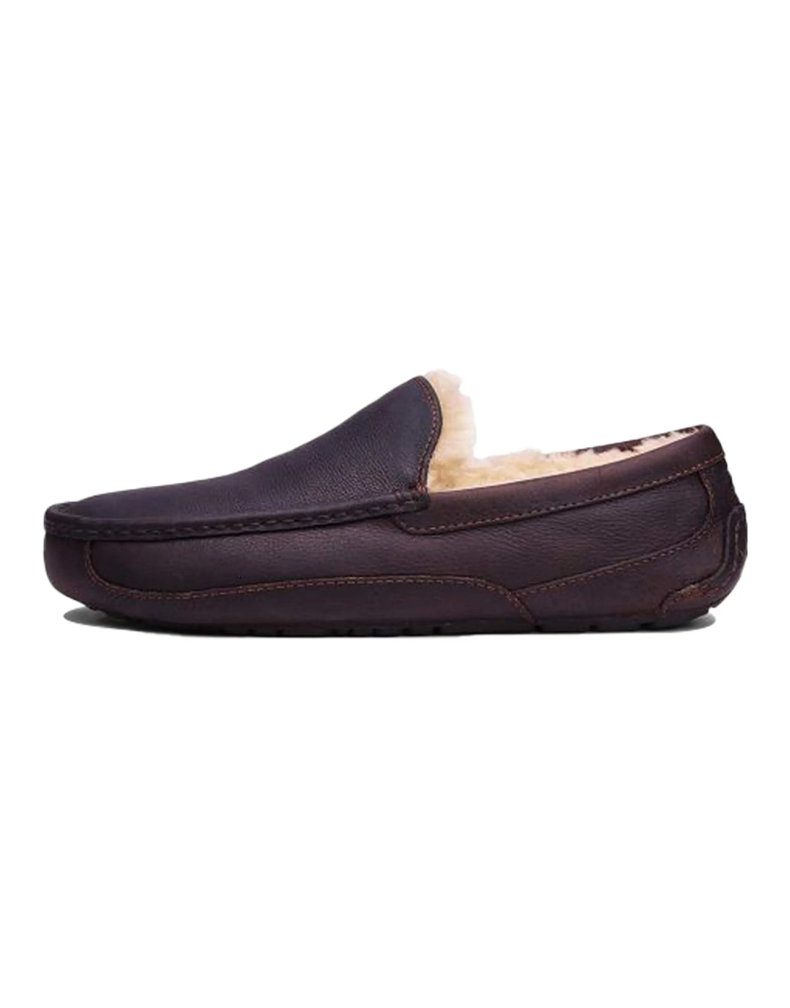 UGG Ascot Cowhide Fleece Lined Stay Warm Low Tops Athleisure Casual Sports Shoe