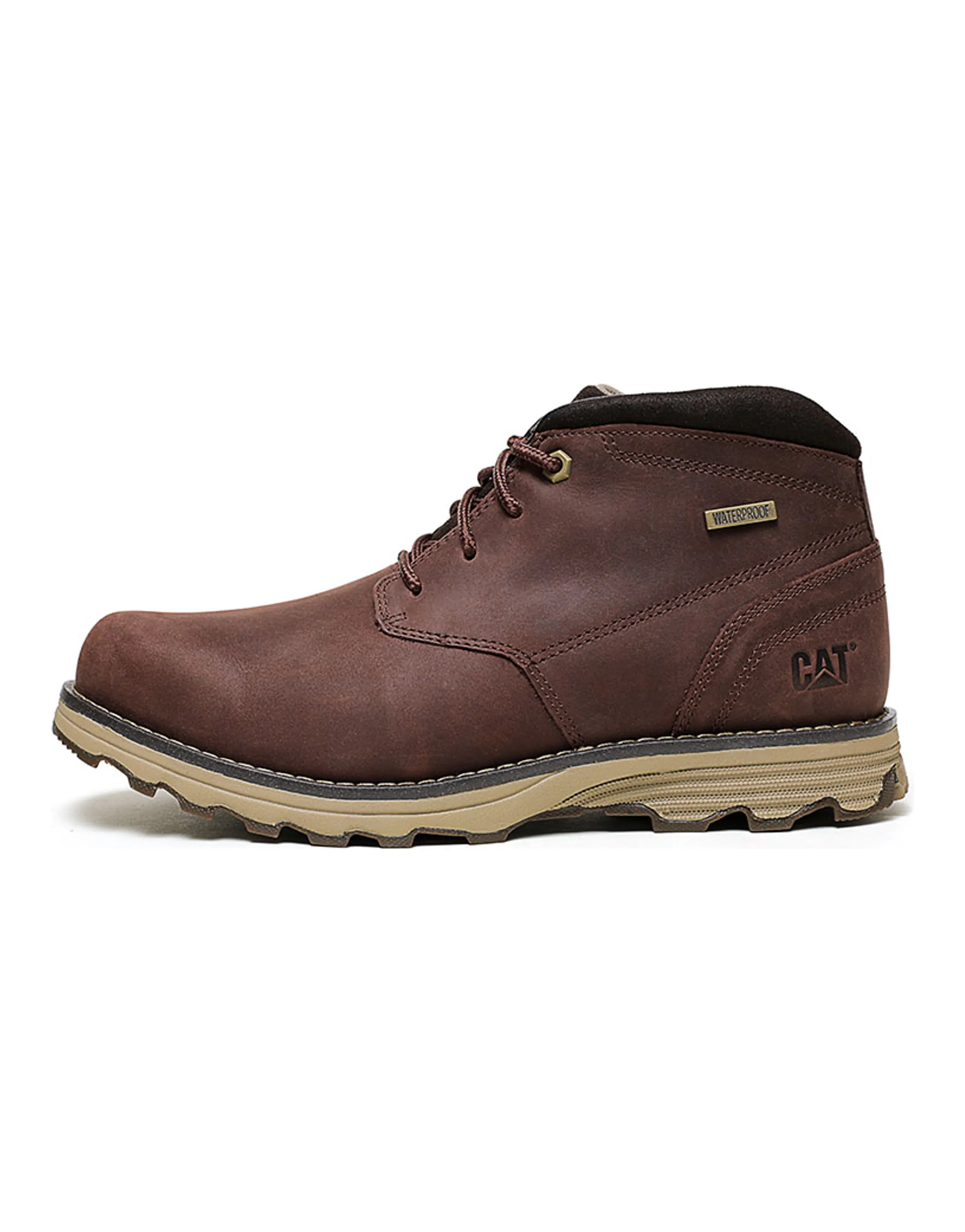 CAT Outdoor Boots Men Mid-Top Tan