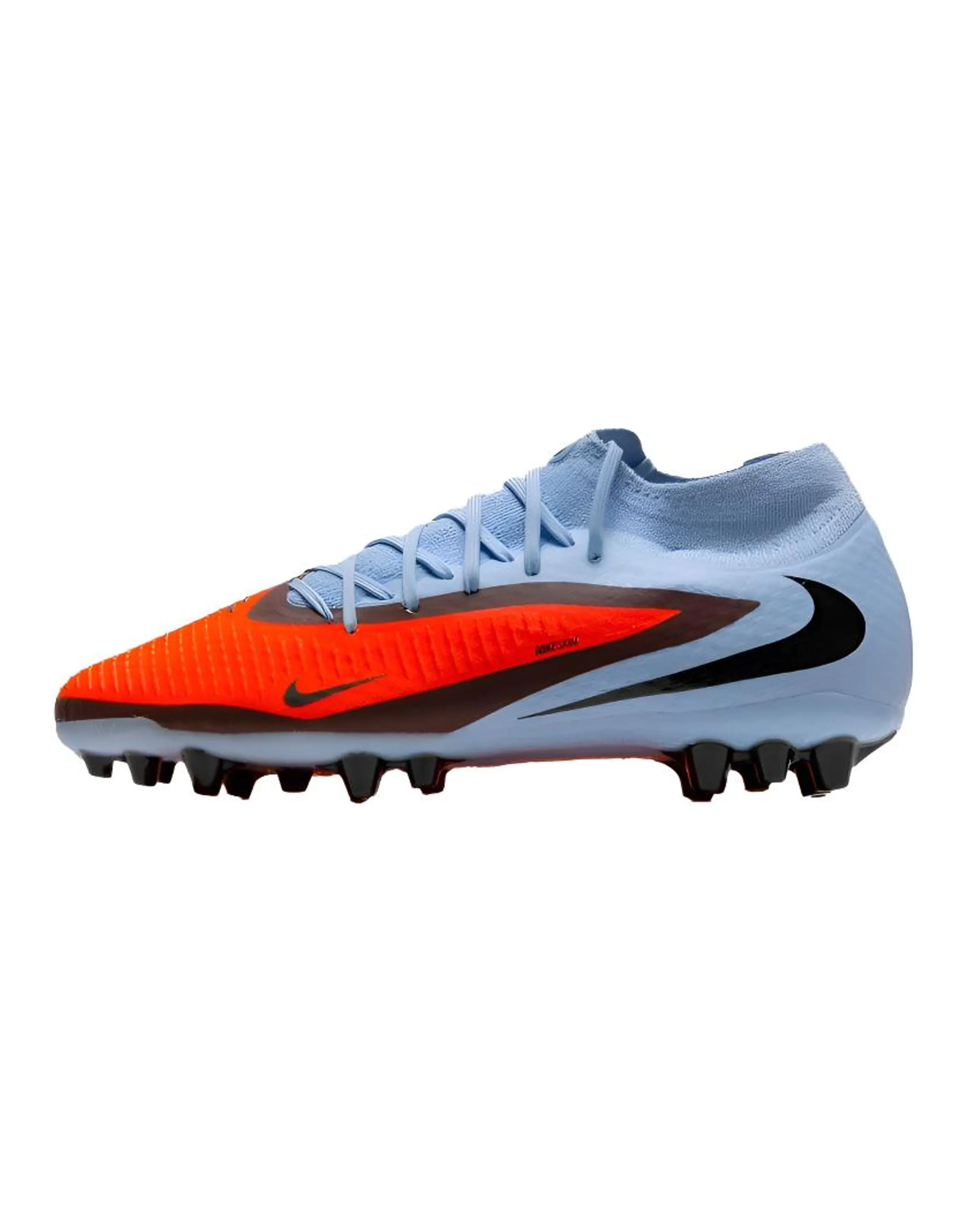 Nike Phantom 6 HIGH ACAD Comfortable Versatile Synthetic Leather Cushion Anti-Slip Wrap Soccer Shoes Men's Red Blue