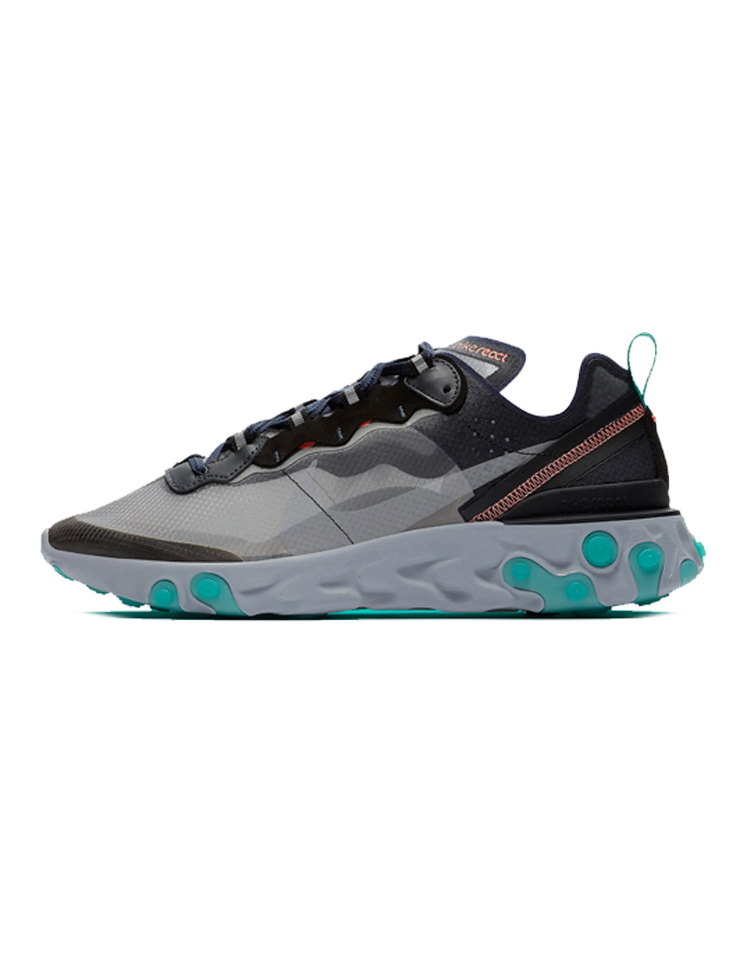 Nike React Element 87 Black Neptune Green