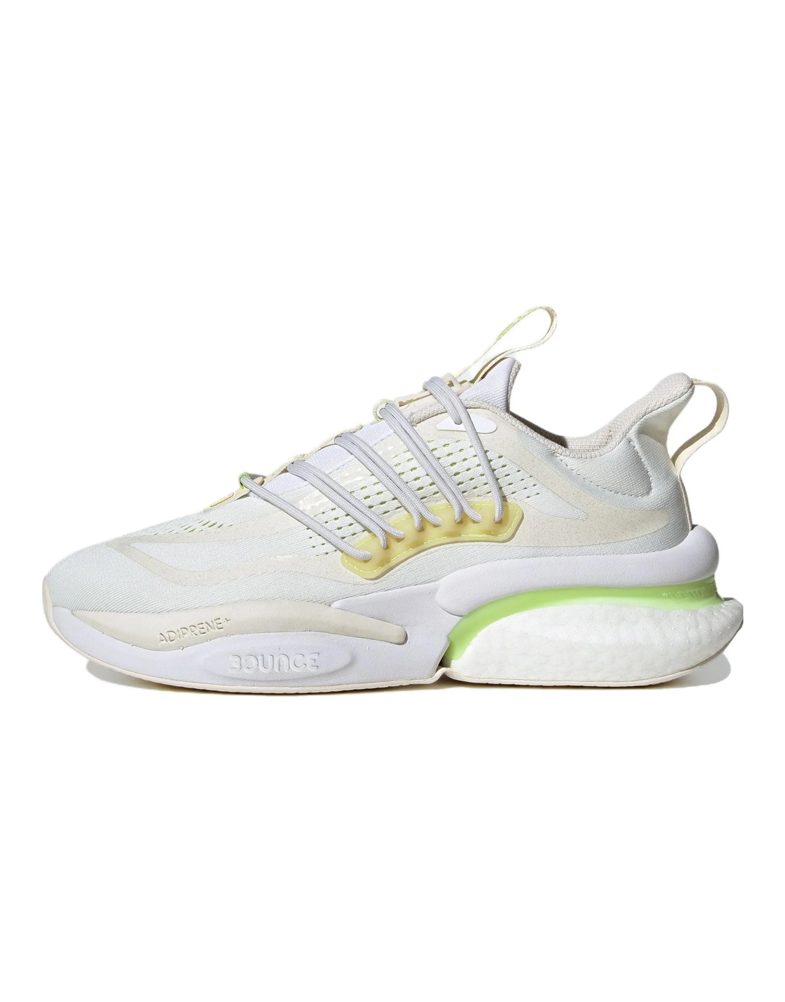 Adidas AlphaBoost V1 Running Shoes 'White Yellow'
