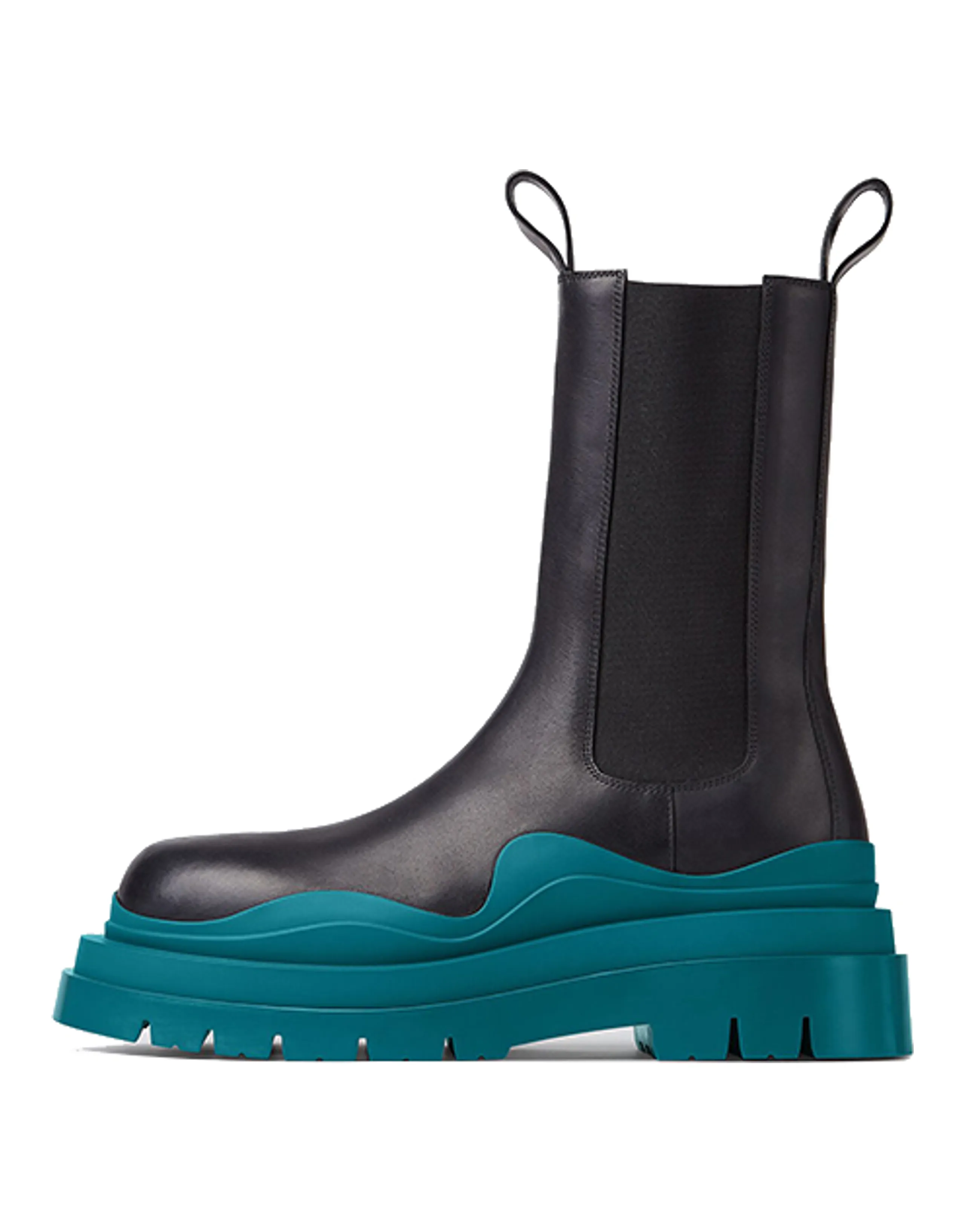 Bottega Veneta Tire Chelsea Boots Women's Black Blue