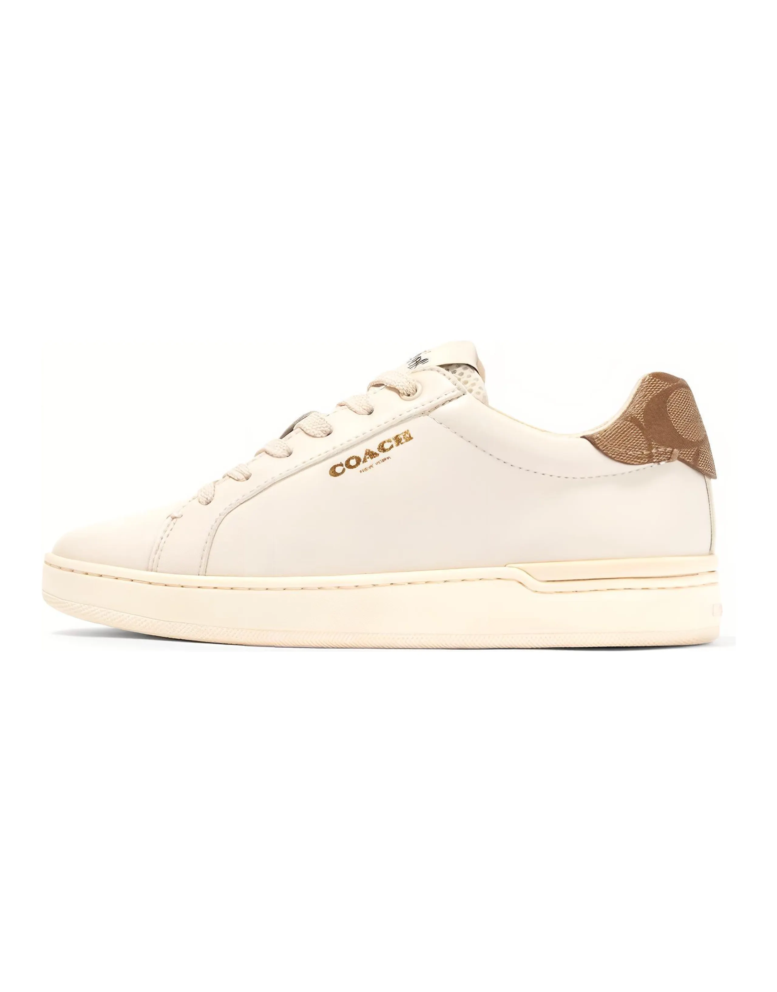 COACH Clip Low Top Stylish Skateboarding Shoes Women's White