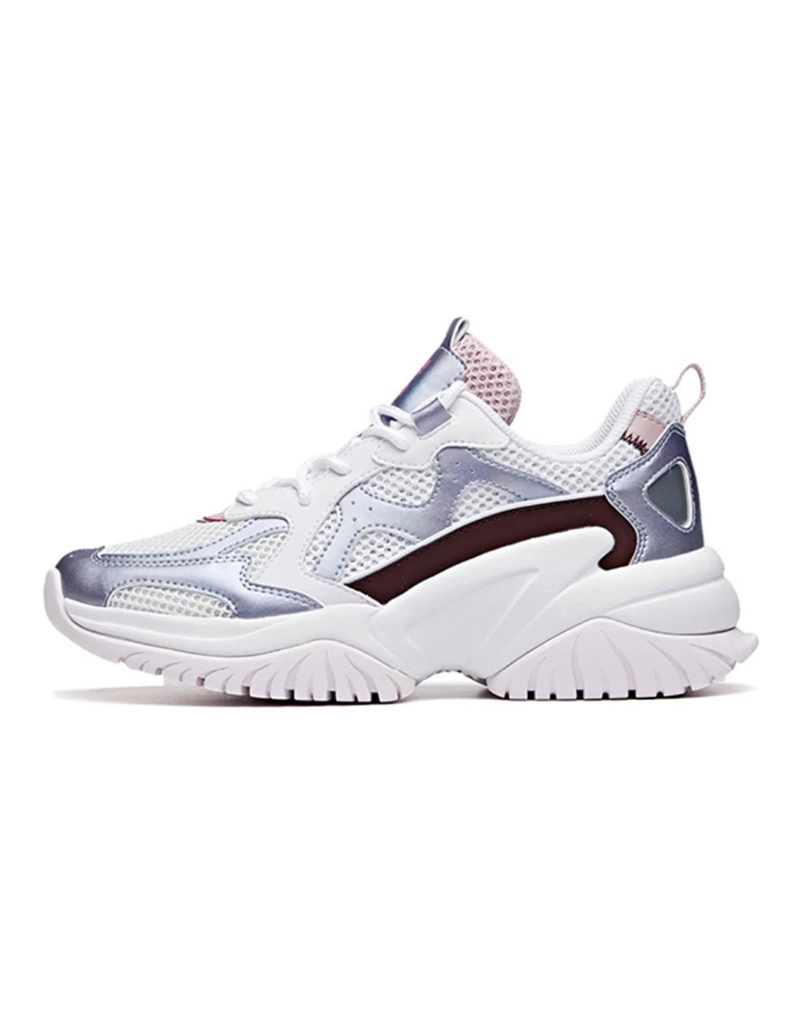 Anta Low-Top Chunky Sneakers Women's Gray Purple