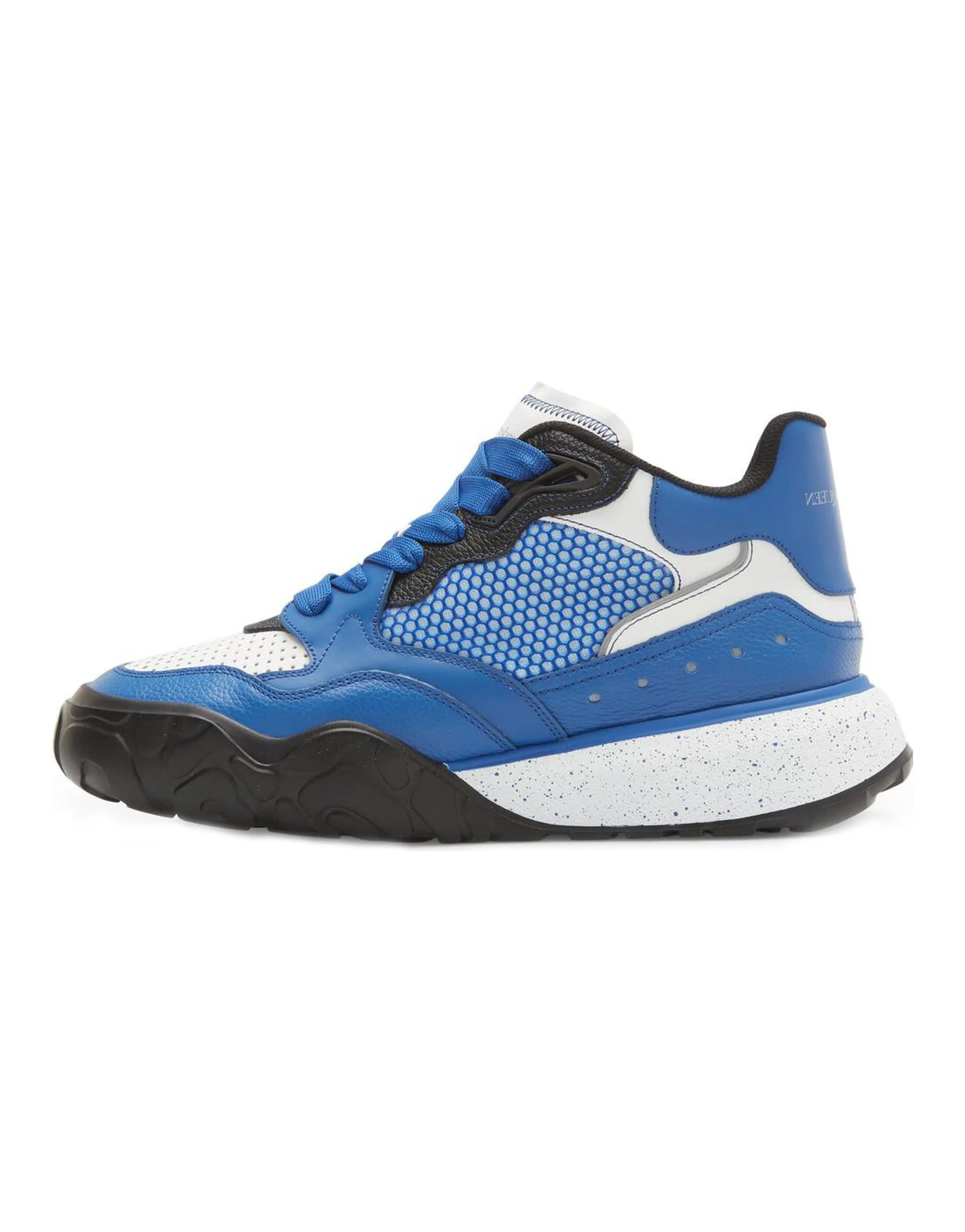 Alexander McQueen Court Trainer High top Casual Shoes Men's Ultramarine Cyan