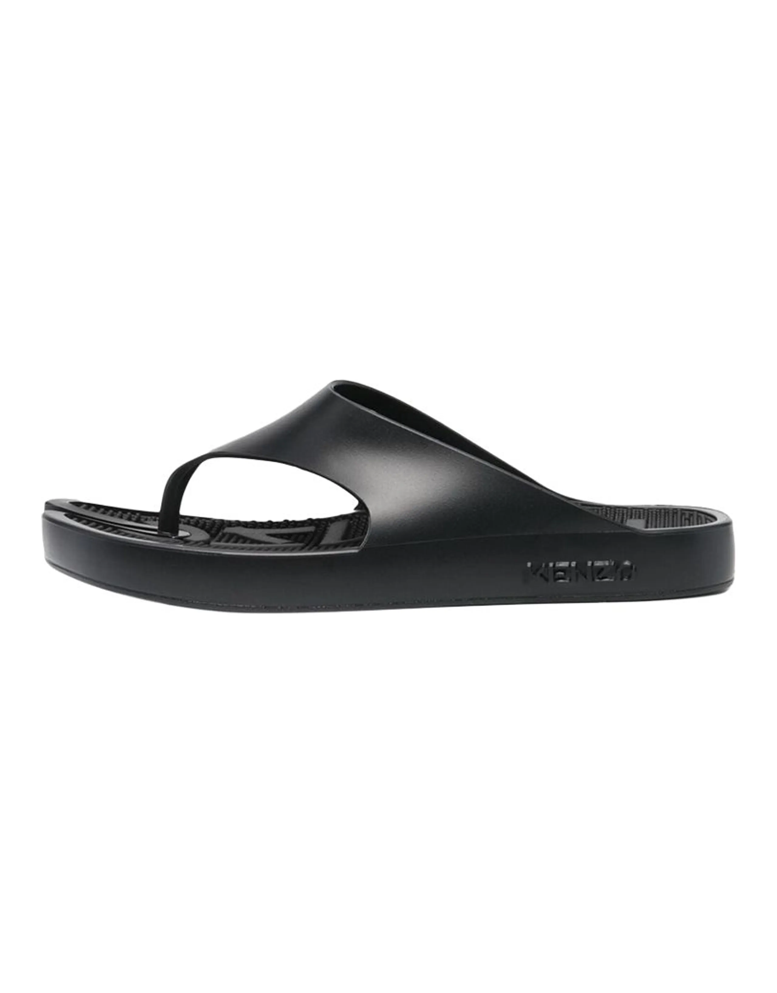 KENZO Simple Casual Rubber Sole Quiet Flip-Flops Women's Black