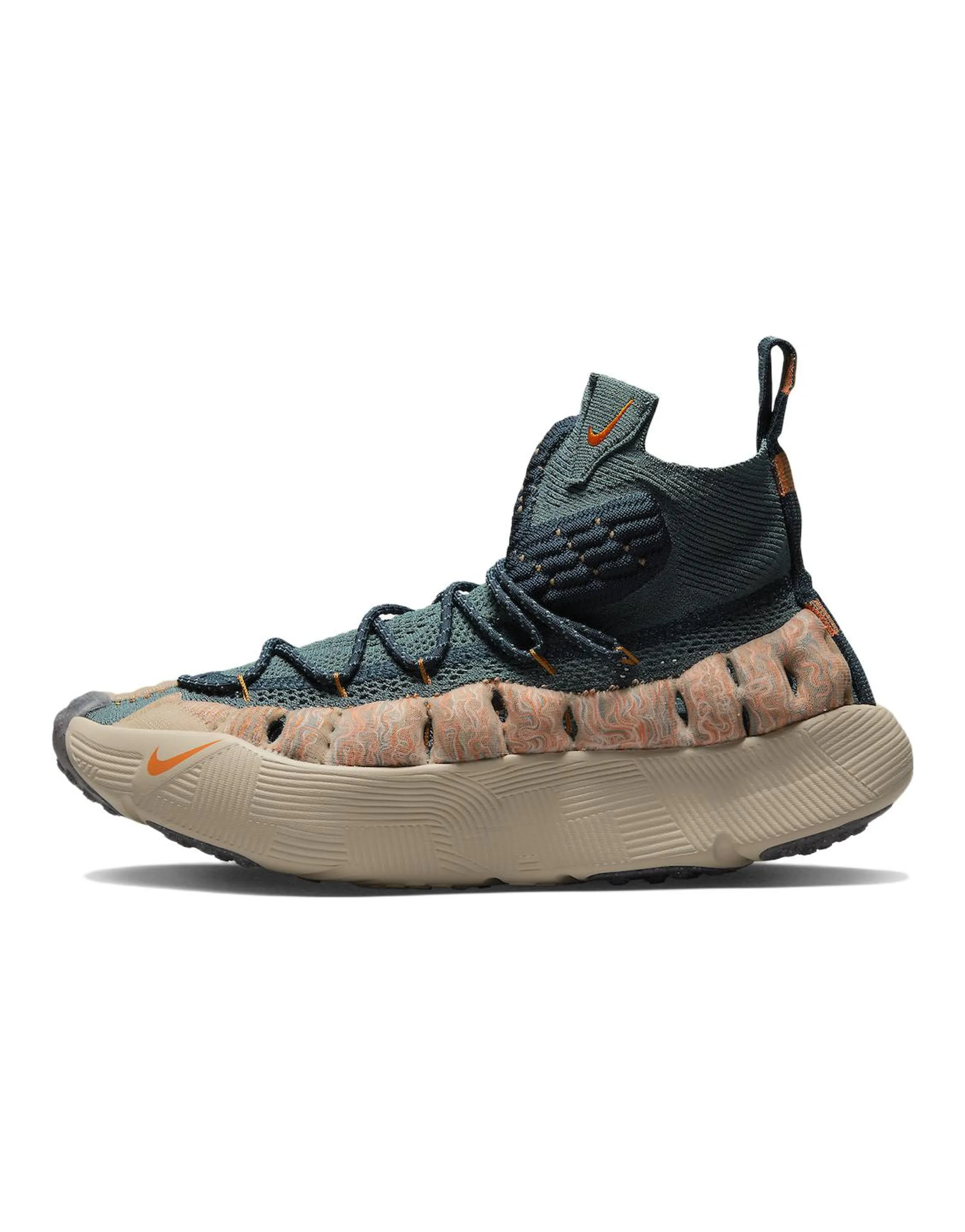 Nike Ispa Sense Flyknit Mineral Slate Magma Orange