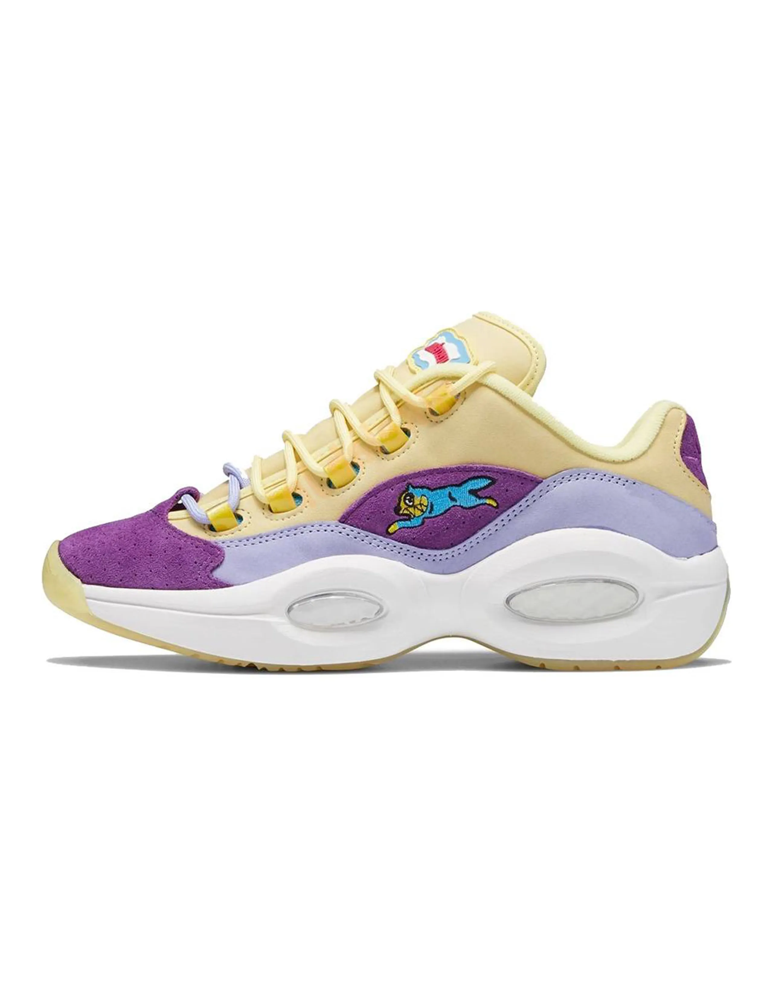 Reebok Question Low Bbc Ice Cream Running Dog Yellow Purple