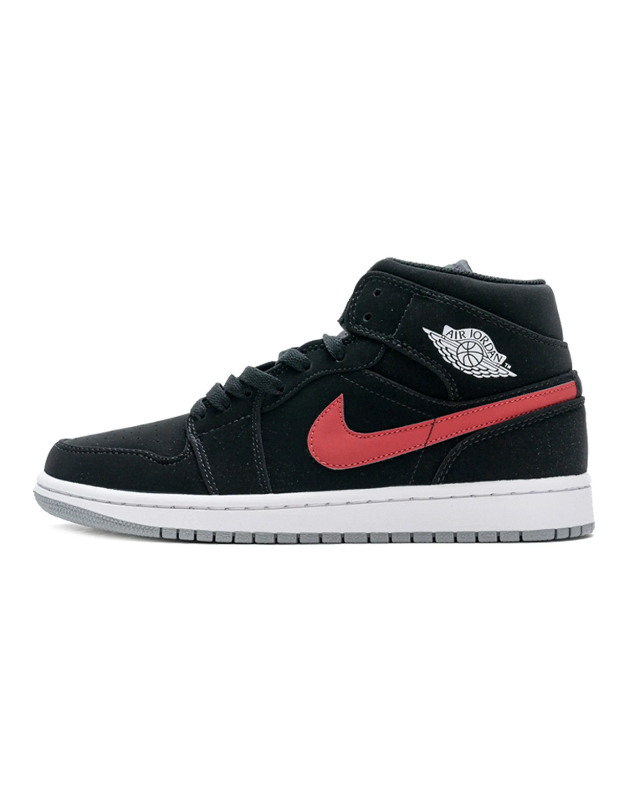 Jordan 1 Retro Mid GS Black University Red
