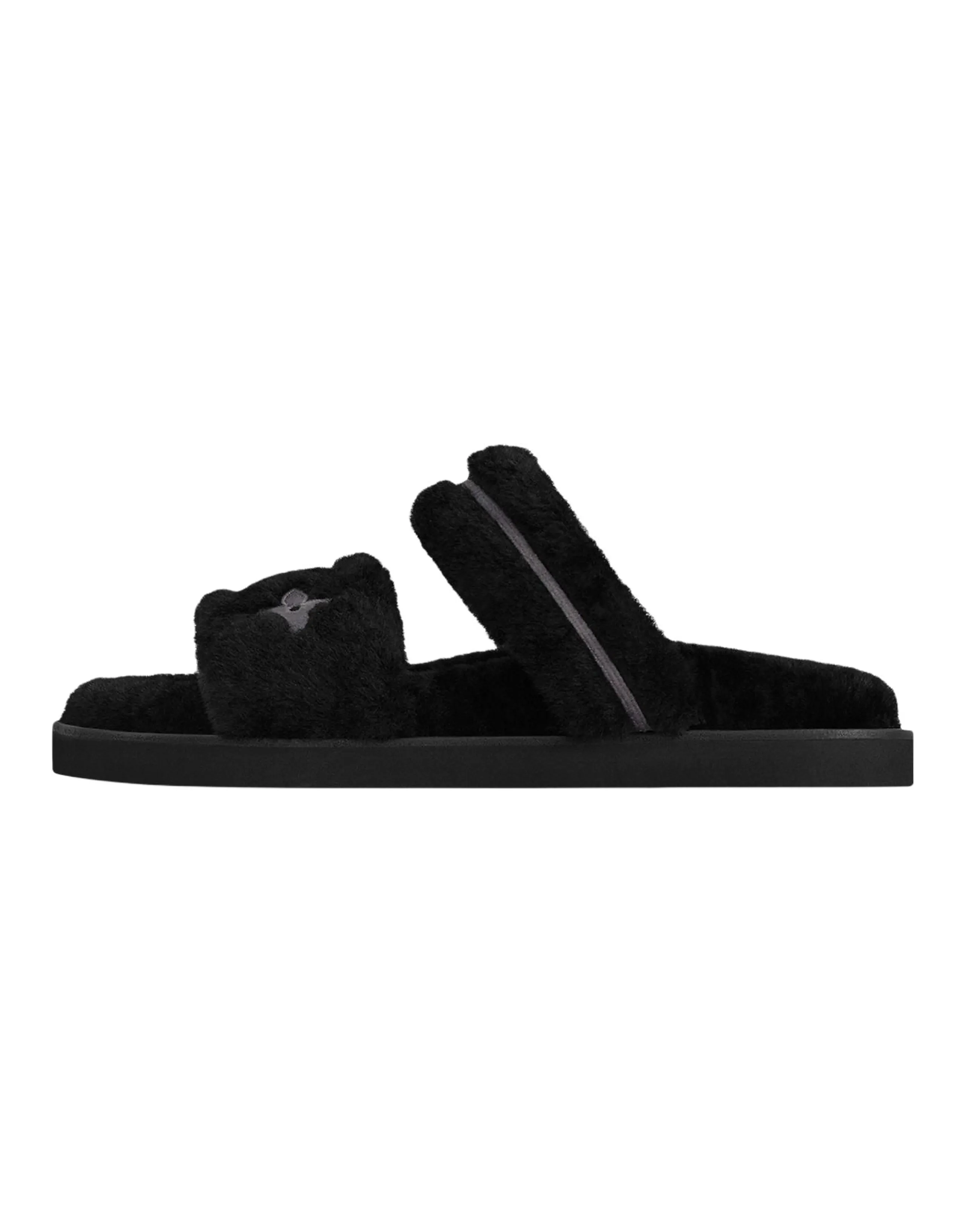 LOUIS VUITTON Lv Flight Mode Series Slide Slippers Women's Black