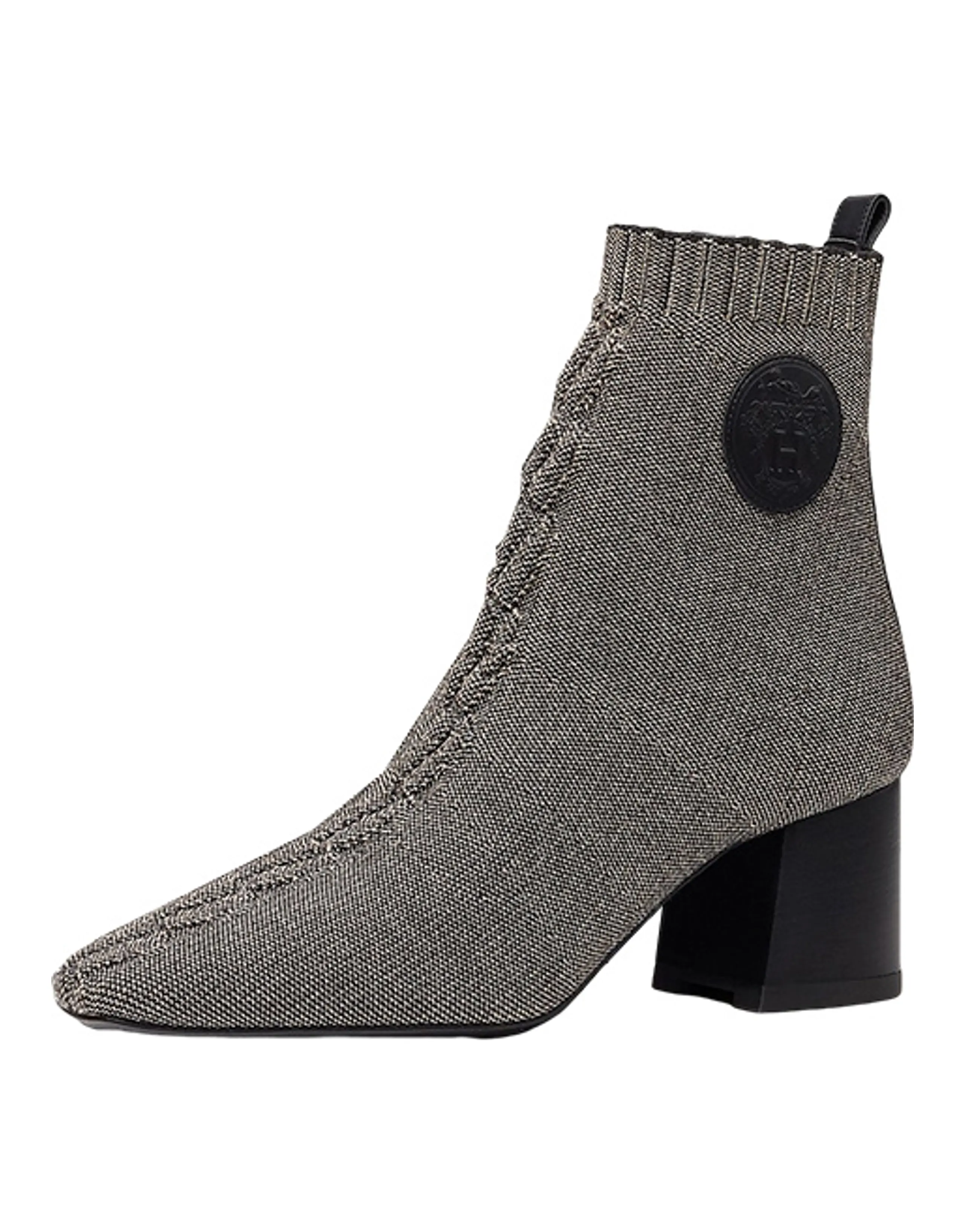 HERMES Volver Ankle Boots 6cm Women's Gray