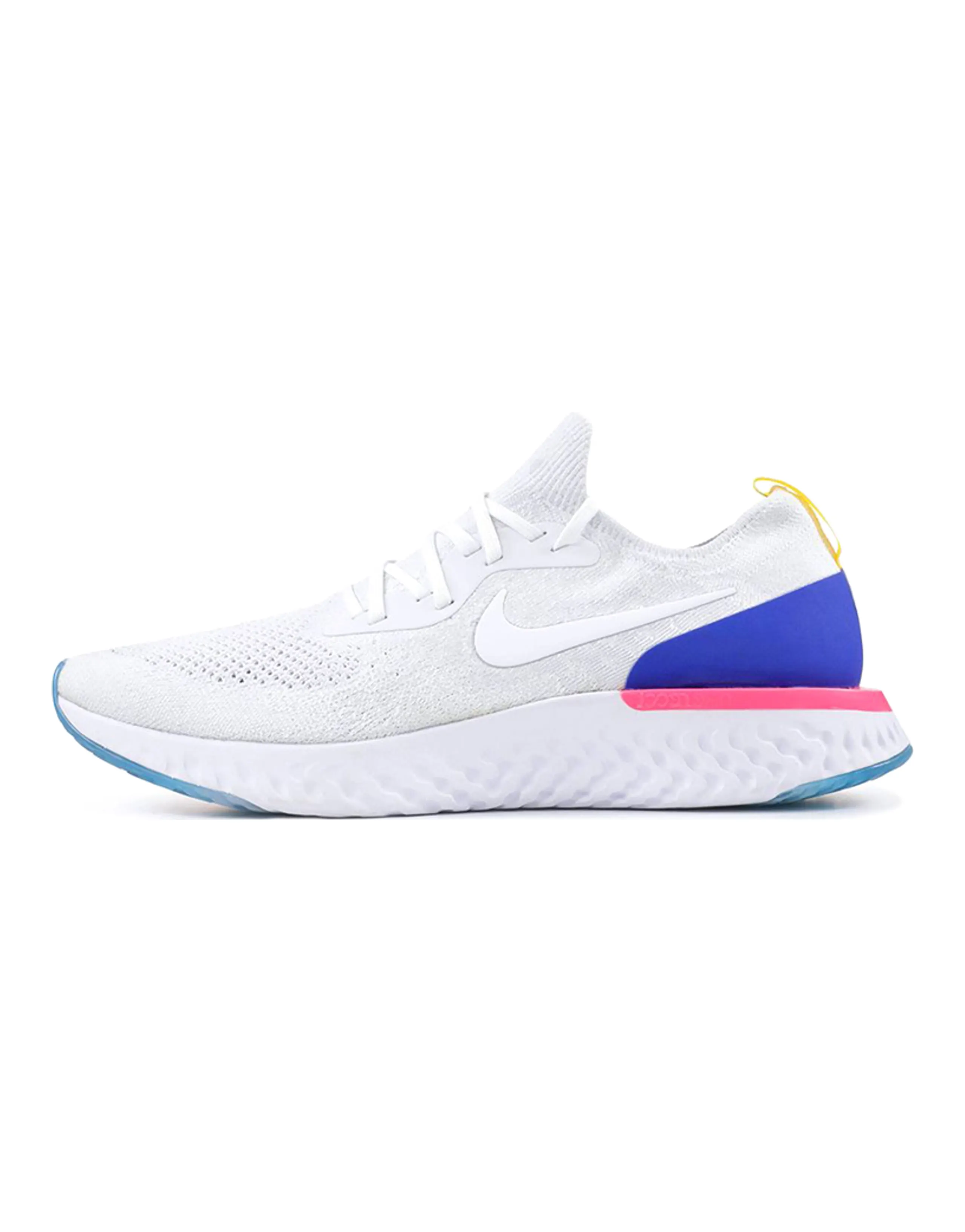 Nike Epic React Flyknit White Racer Blue Pink Blast