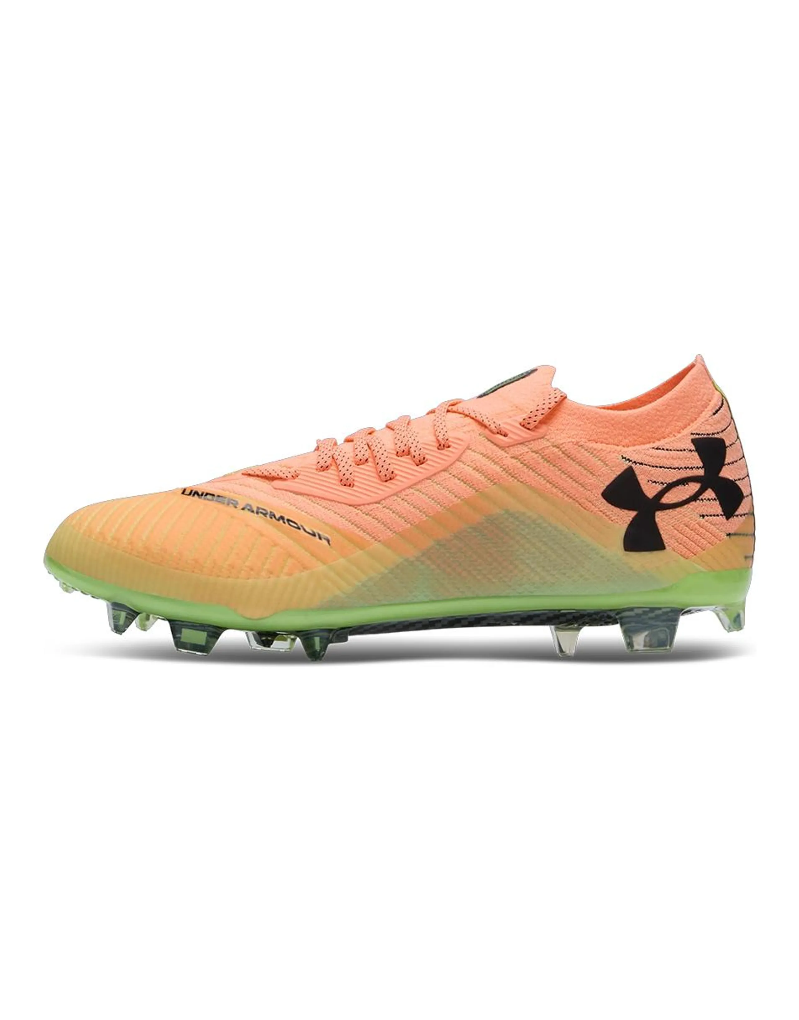 Under Armour Shadow Elite 2 FG Rubber Long Studs Rebound Soccer Shoes Men's Orange