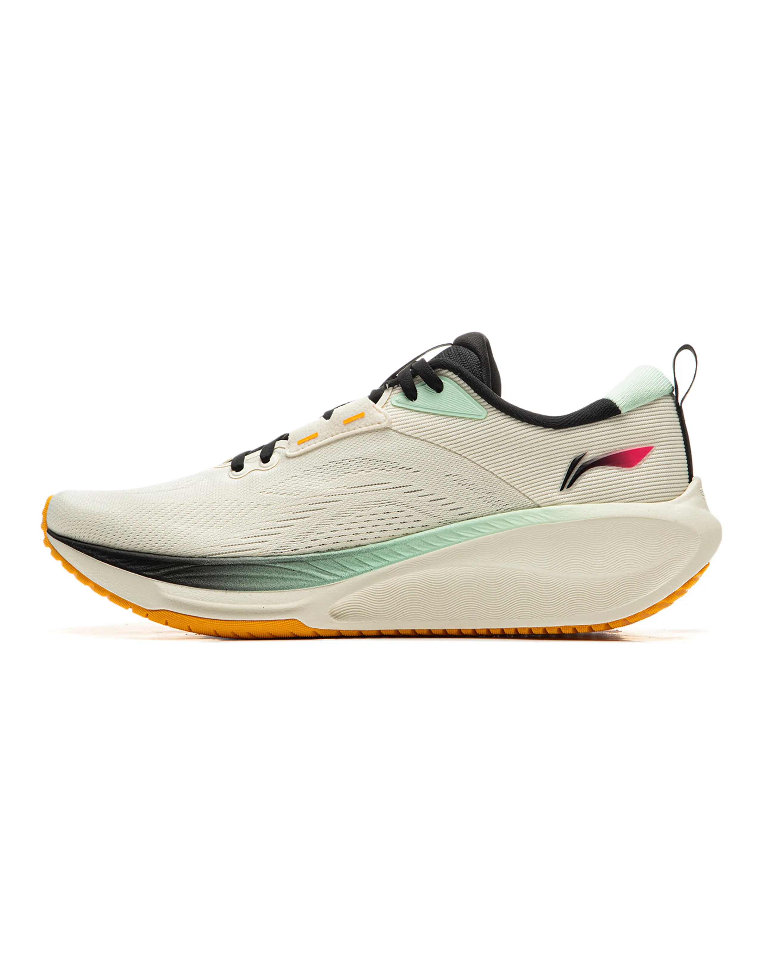 LiNing Wu Yi Lite 2.0 V2 Cushioned Anti-Slip Wear-Resistant Breathable Lightweight Low-Top Running Shoes Men's Ecru