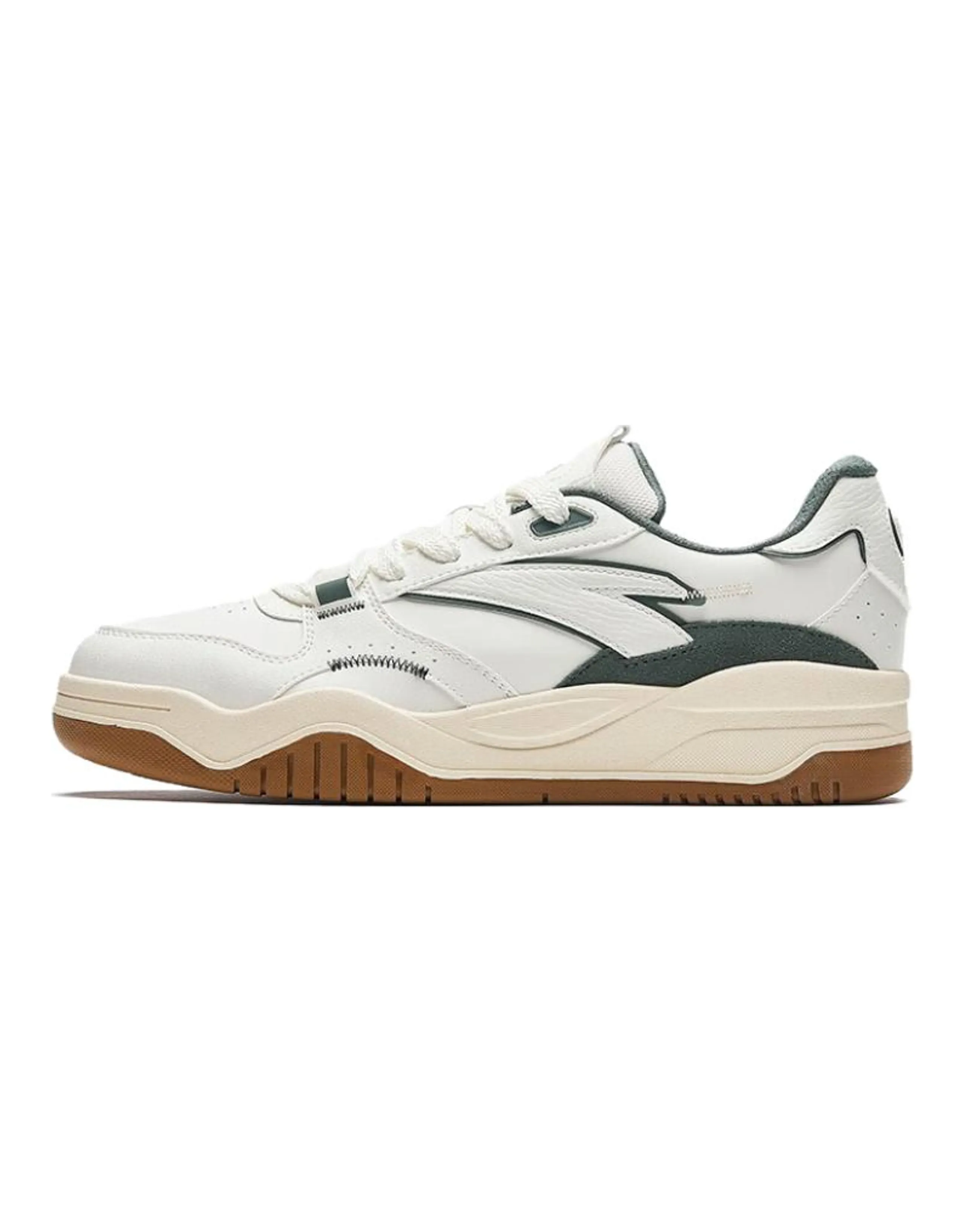 Anta Wave Shoes Slip-Resistant Low-Top Skateboard Shoes Men's White Gray Cyan