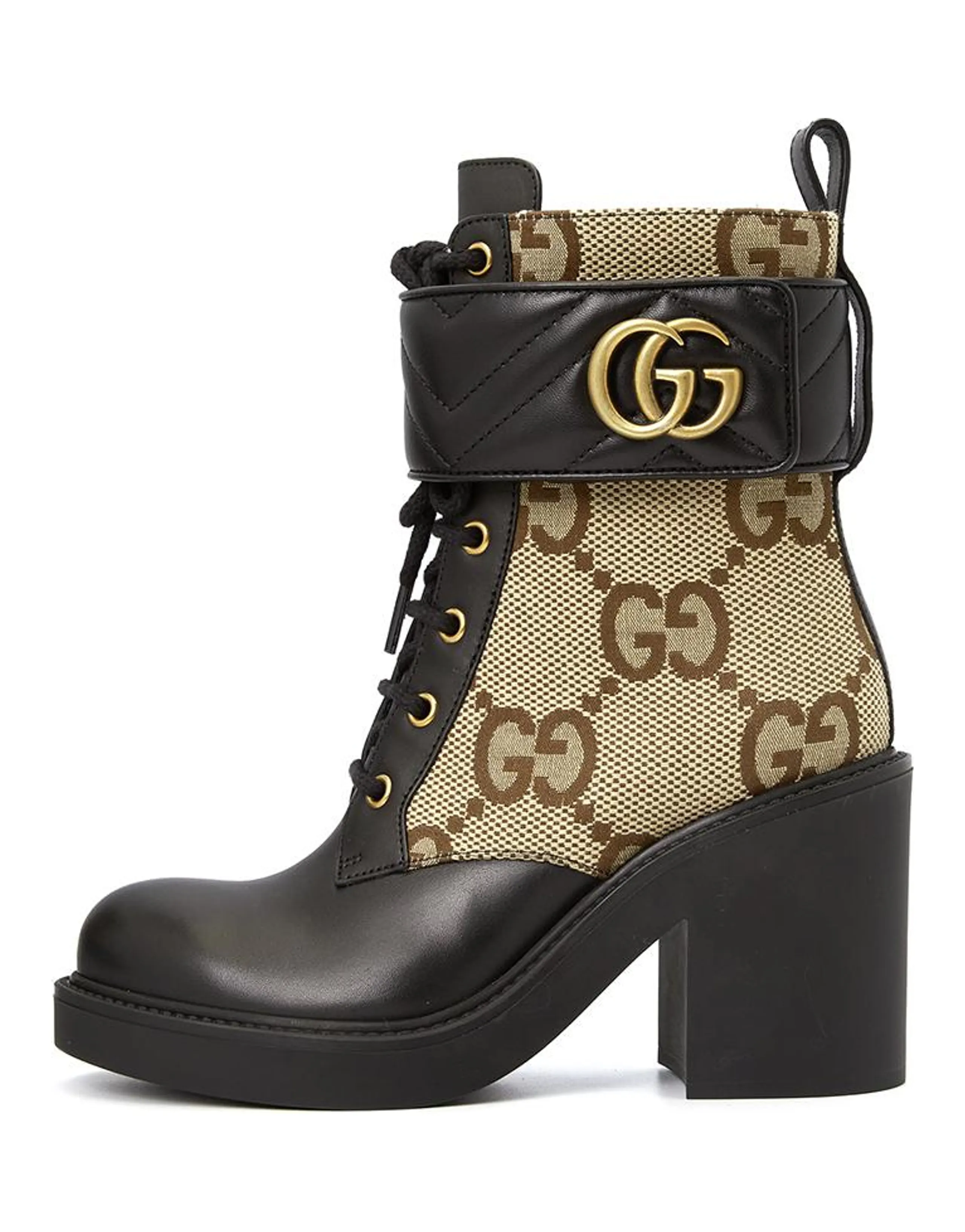 GUCCI Women's Double G Ankle Boot 'Camel Ebony' Women's
