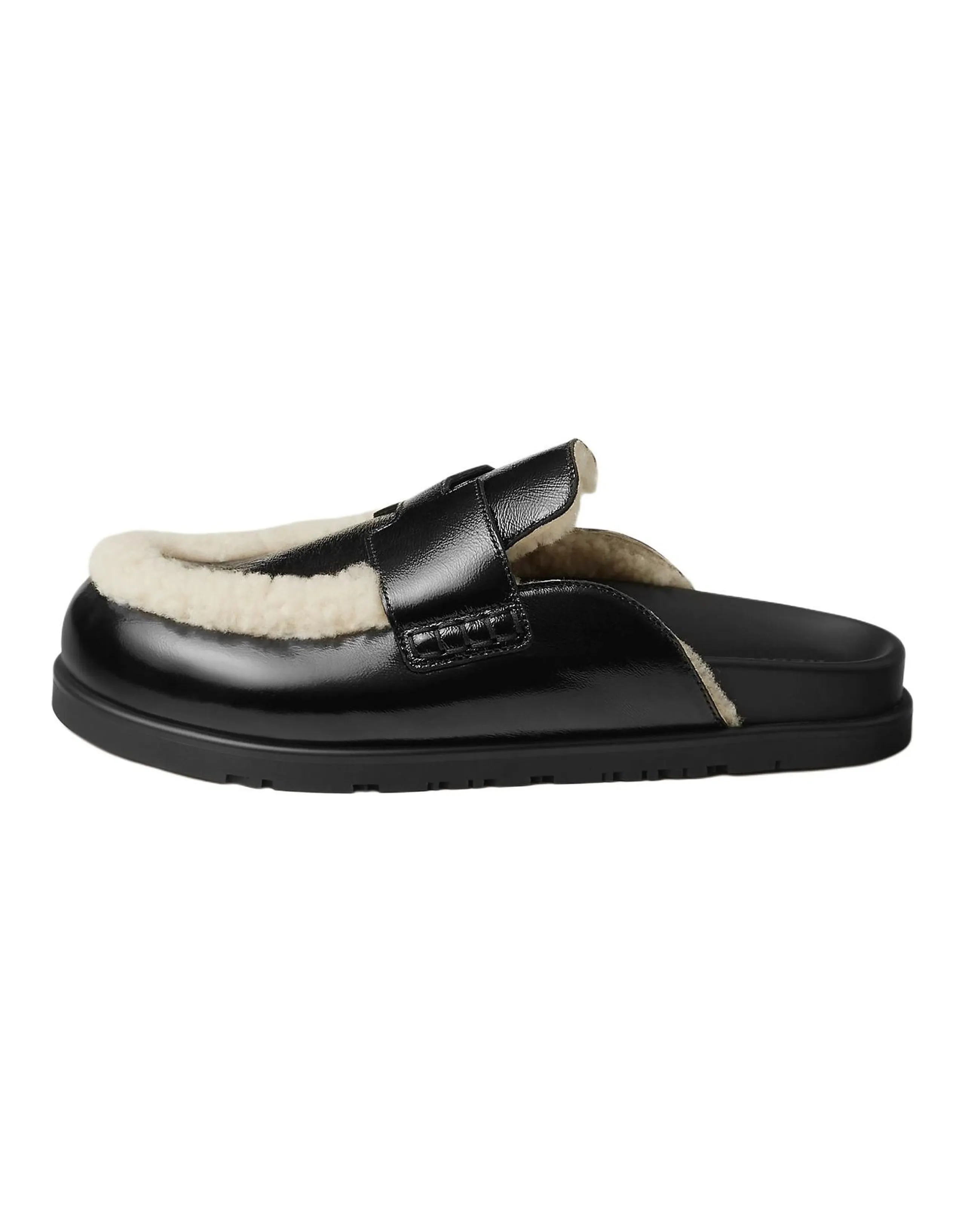 HERMES Go Closed Toe Slippers Women's