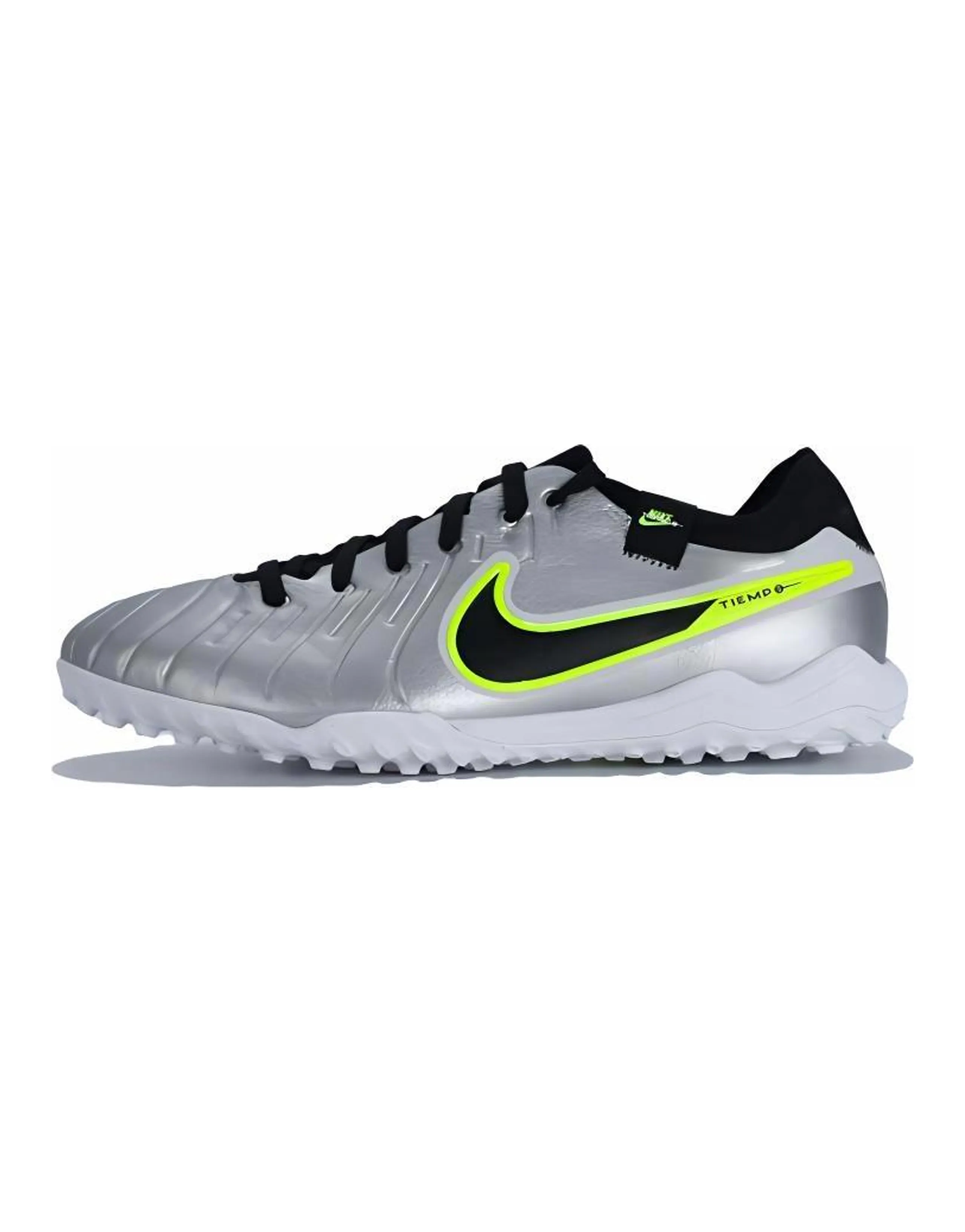 Nike Anti-Slip Wear-Resistant Soccer Shoes Unisex Silver Black