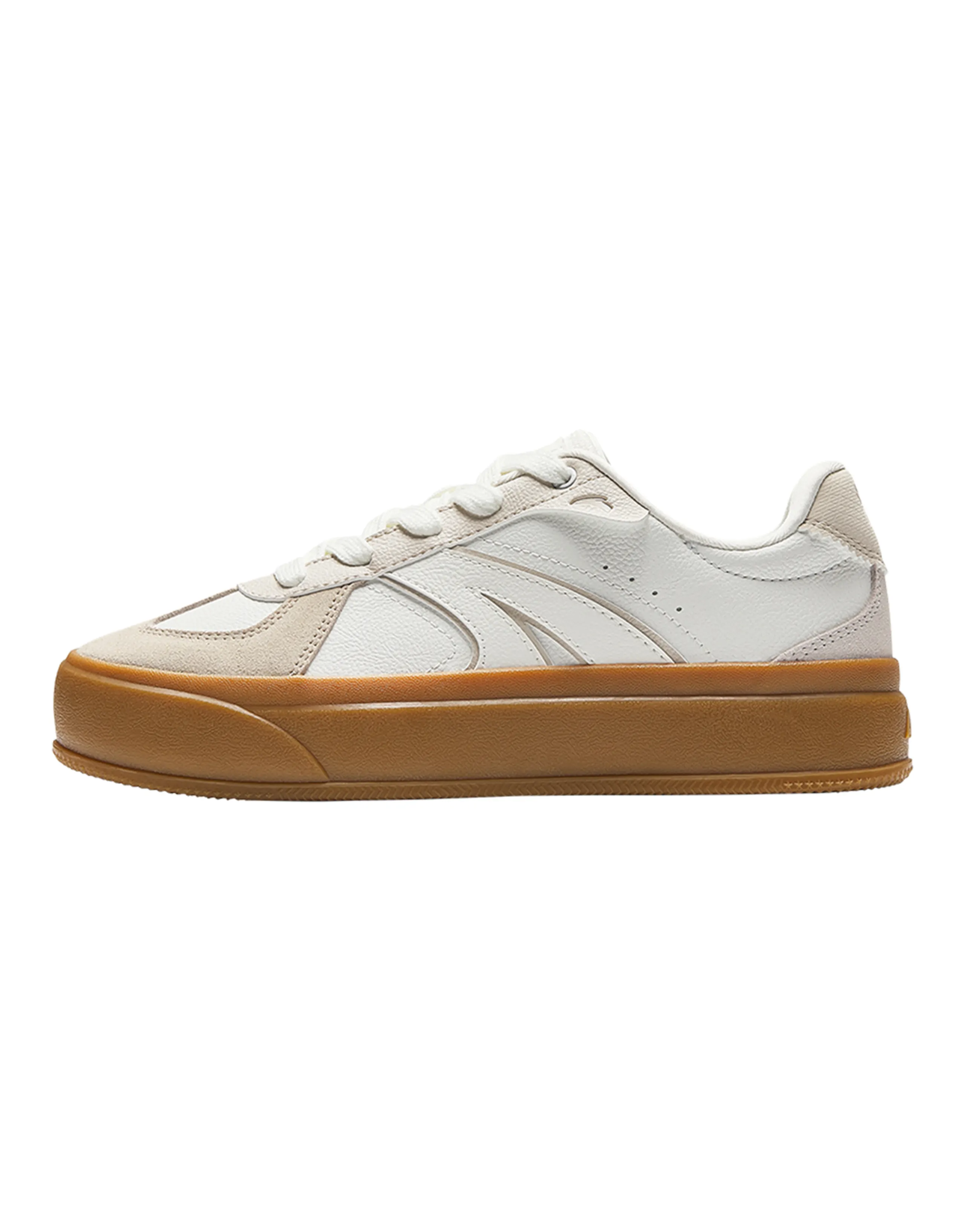 Anta Minimalist Versatile Supportive Wear-Resistant Low-Top Sneakers Women's White