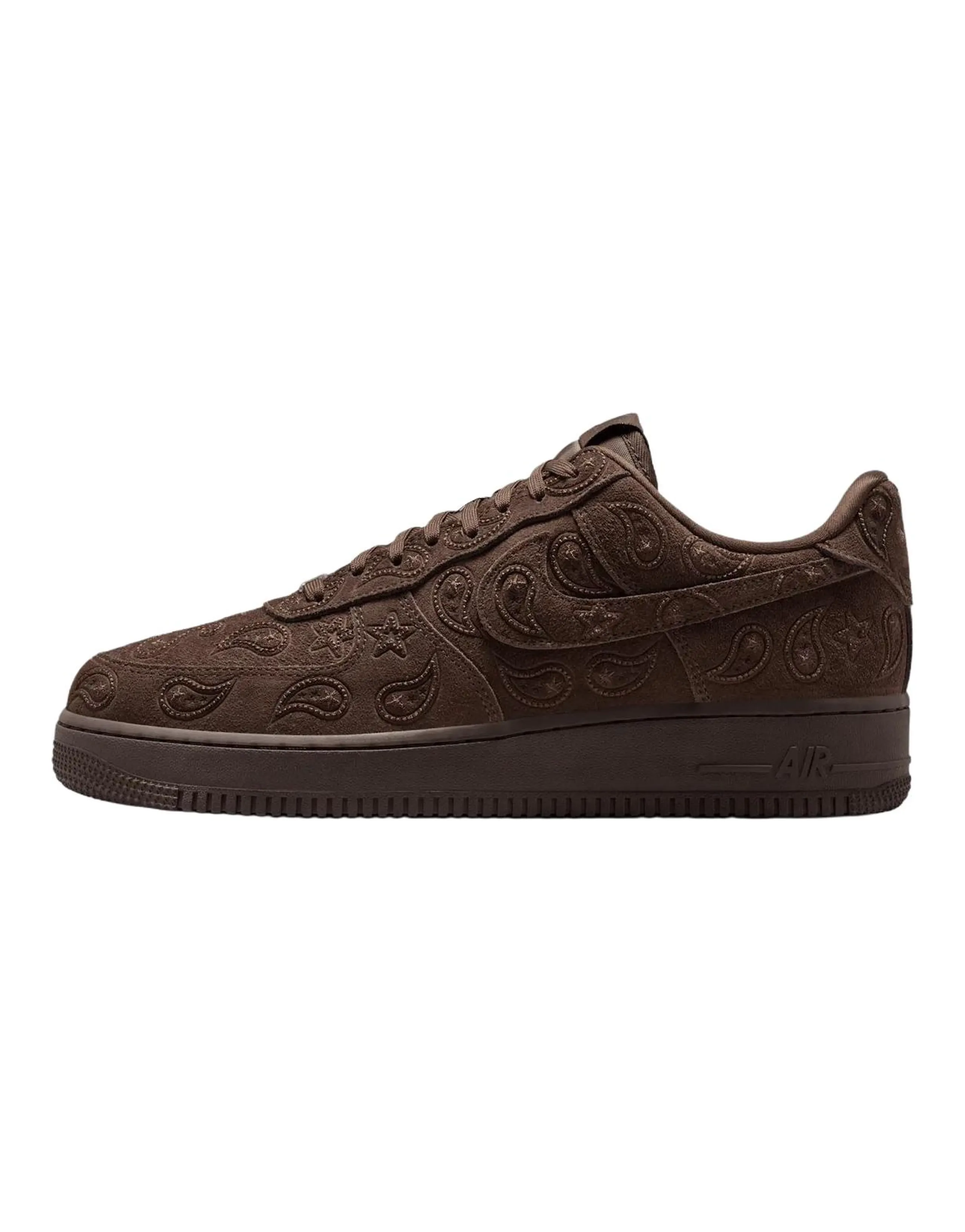 Nike Air Force 1 07 LV8 Paisley Comfort Fit Skateboarding Shoes Unisex Brown