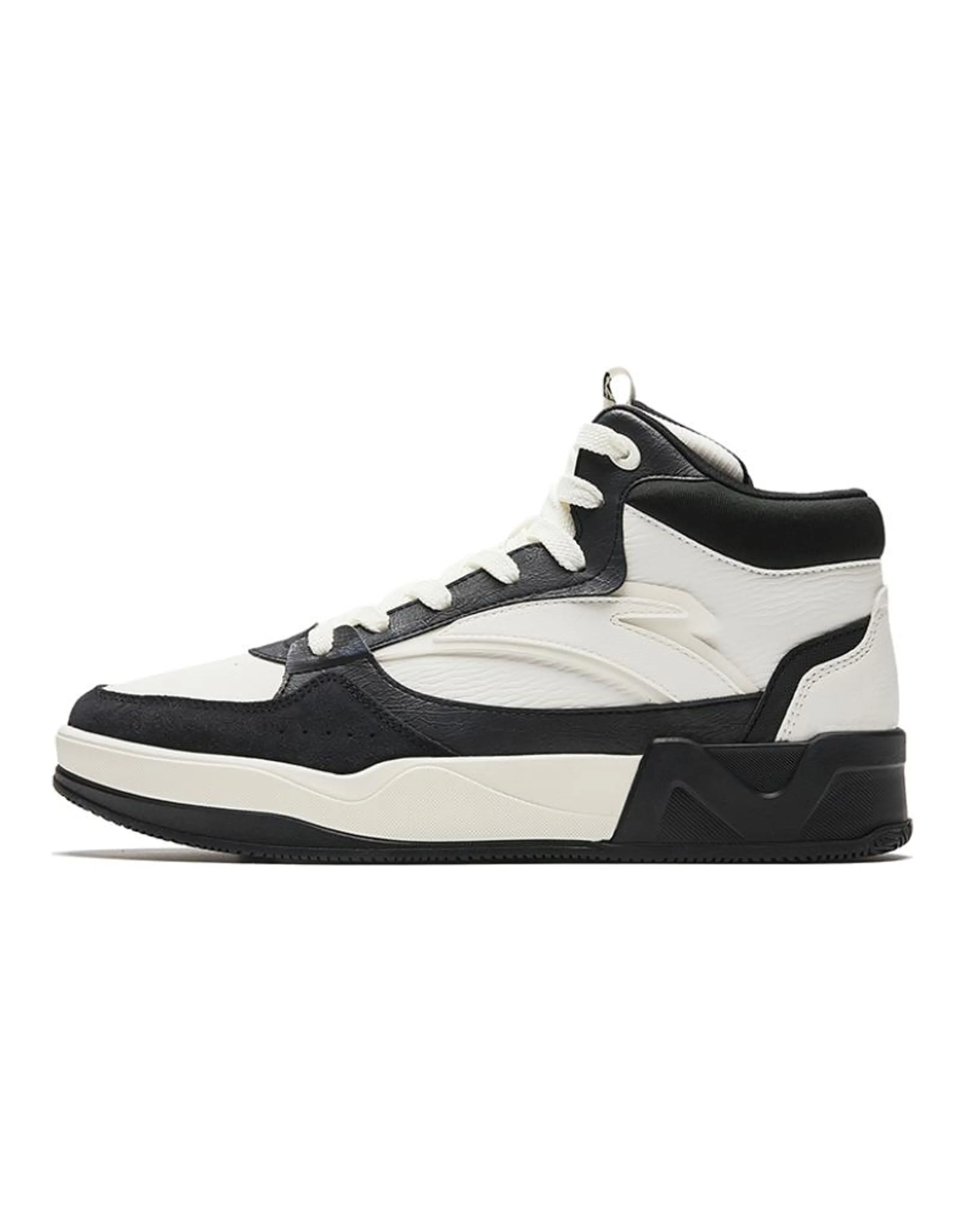 ANTA Skateboard Shoes Men High-Top White