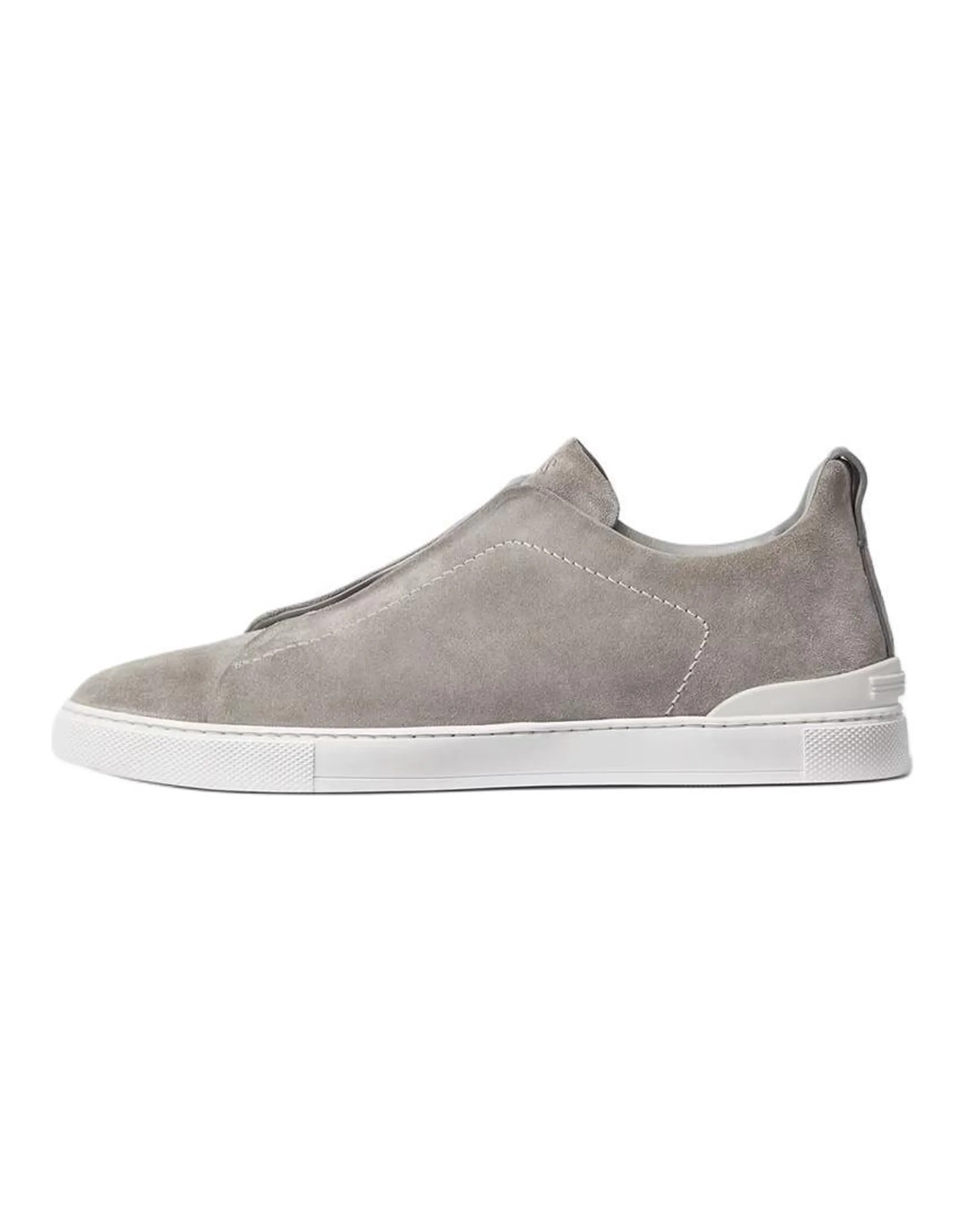 Zegna Triple Stitch Suede Sneakers