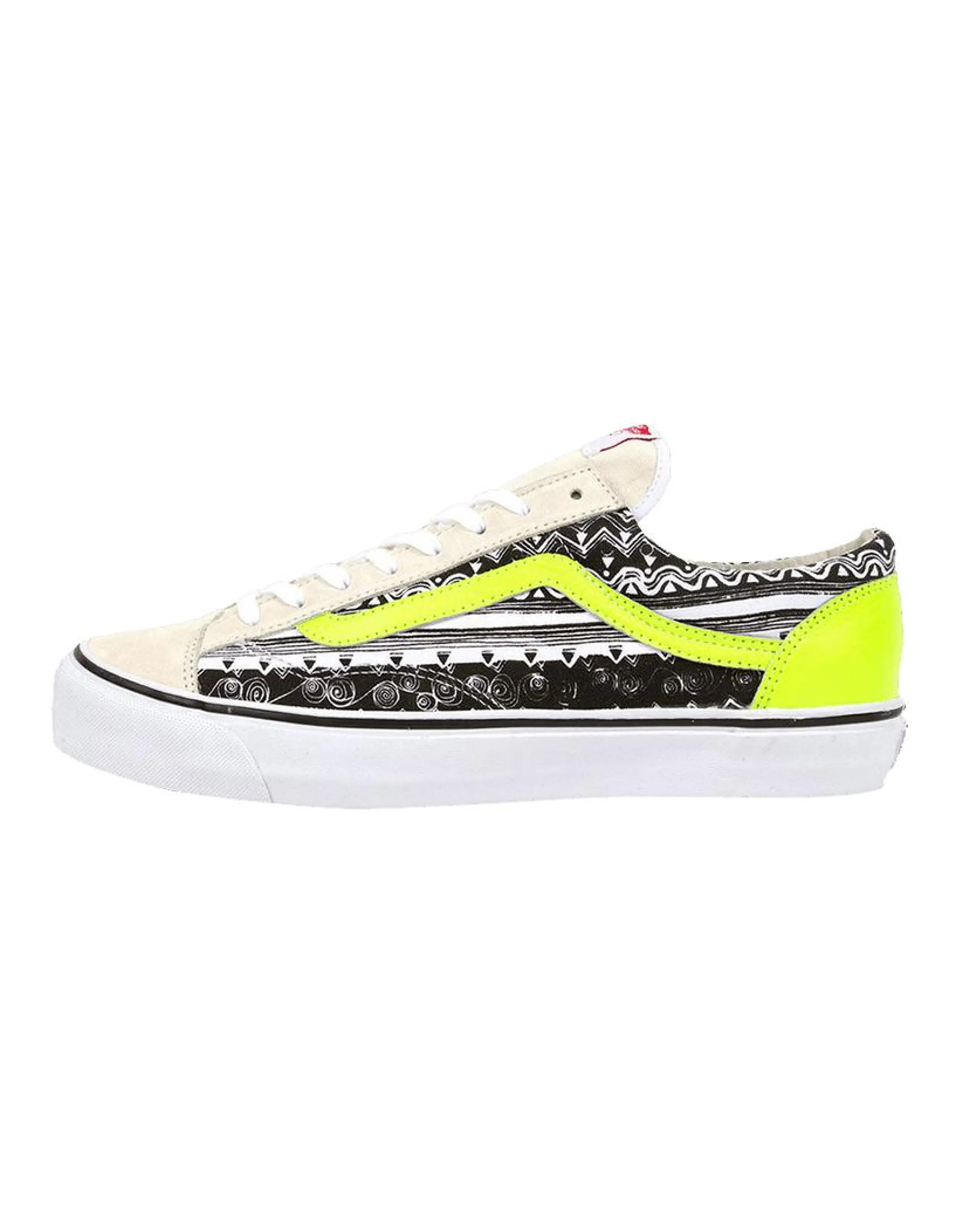 Stussy x Vans Style 36 OG LX Comfort Versatile Wear-Resistant Low-Top Sneakers Men's Black White Yellow