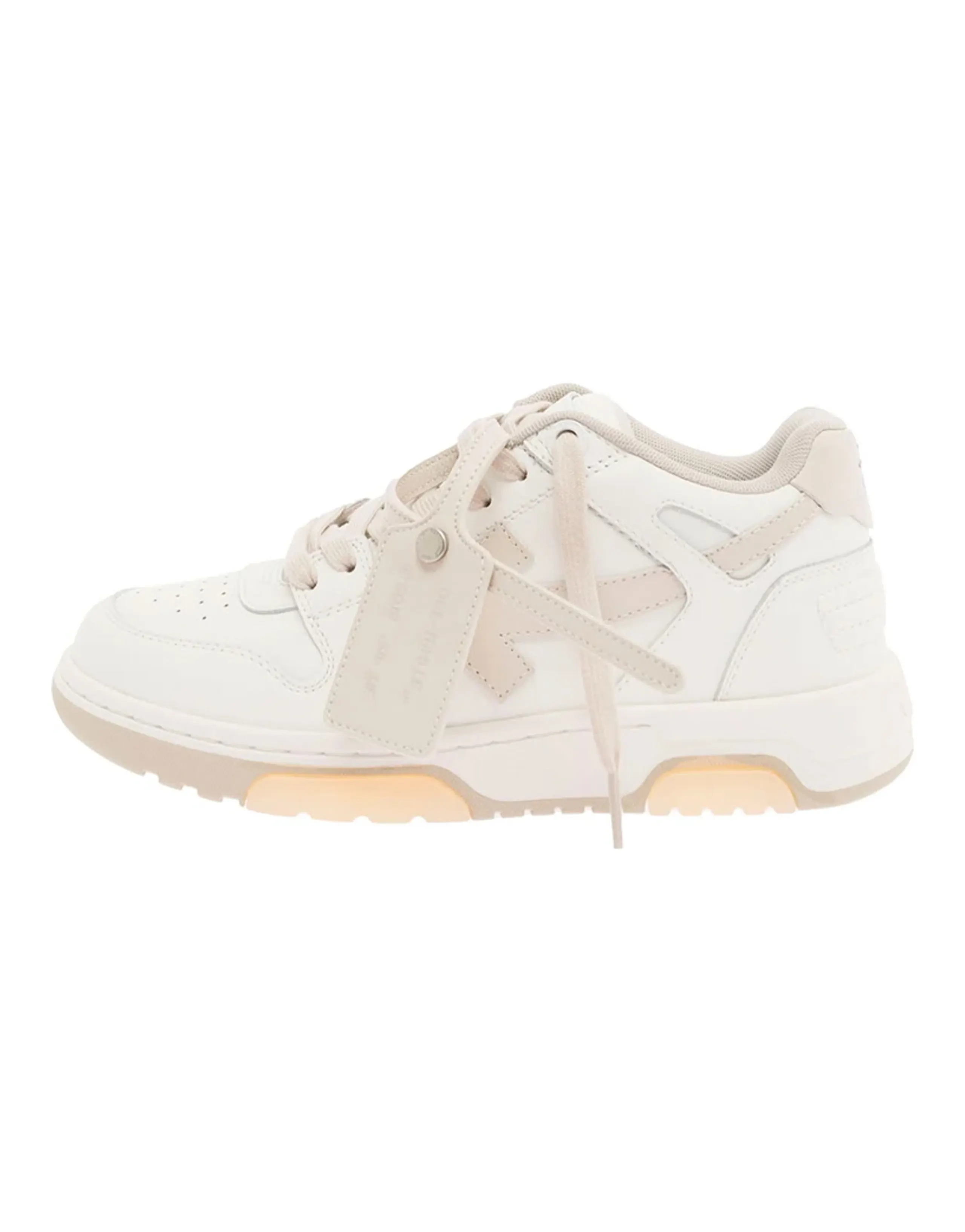 OFF WHITE Out Of Office Stylish Skateboarding Shoes Women's White Pink