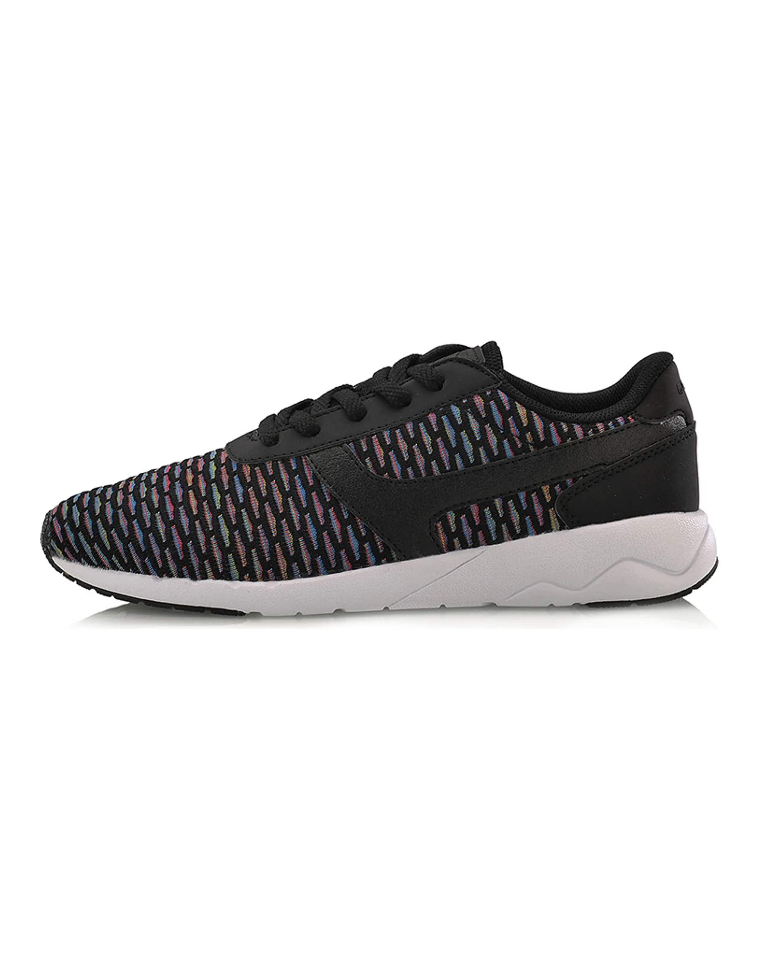 LiNing Unisex Heather Fabric Synthetic Leather Comfortable Versatile Cushioning Anti-Slip Wear-Resistant Breathable Lightweight Low-Top Casual Shoes