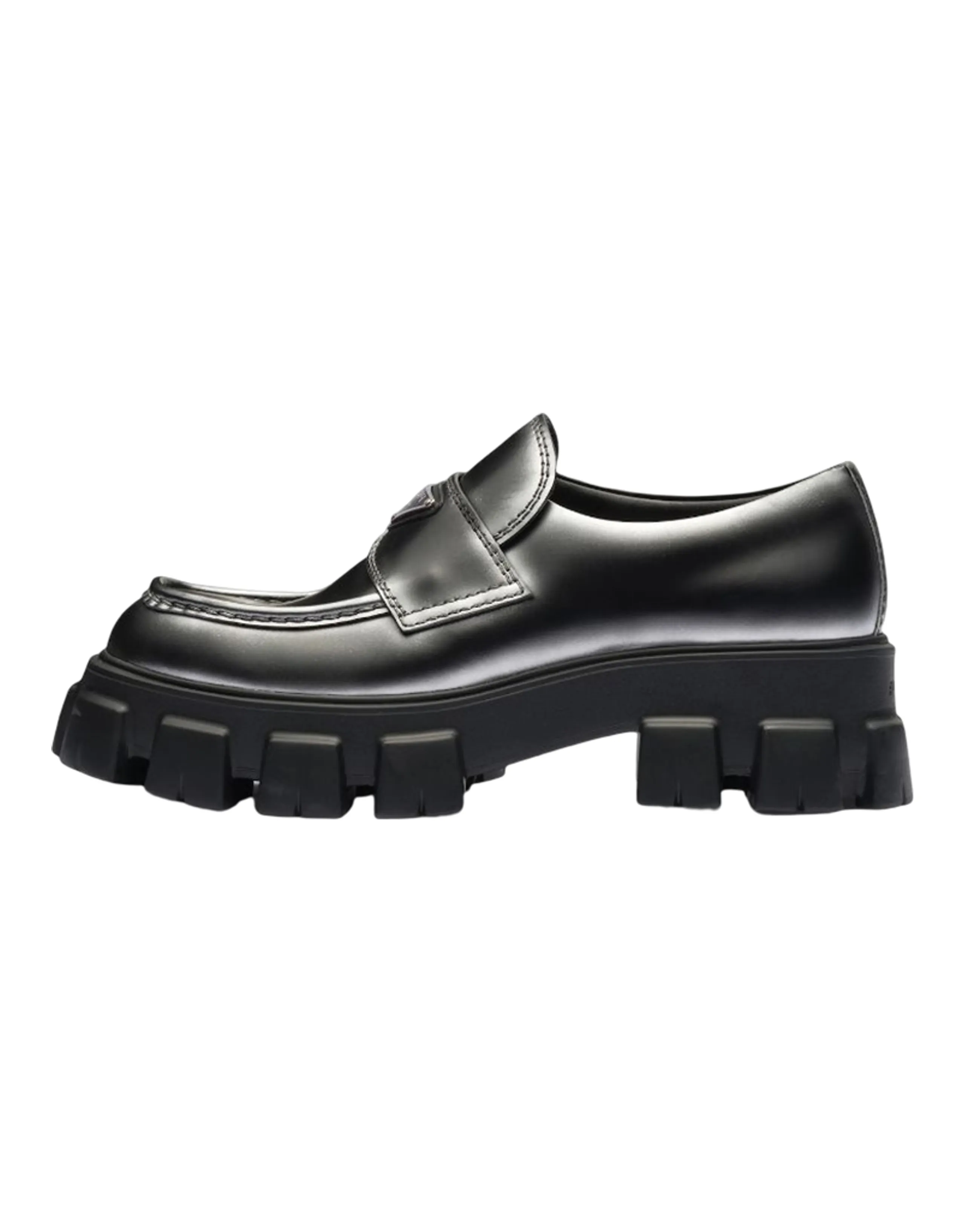 PRADA Monolith Leather Loafers