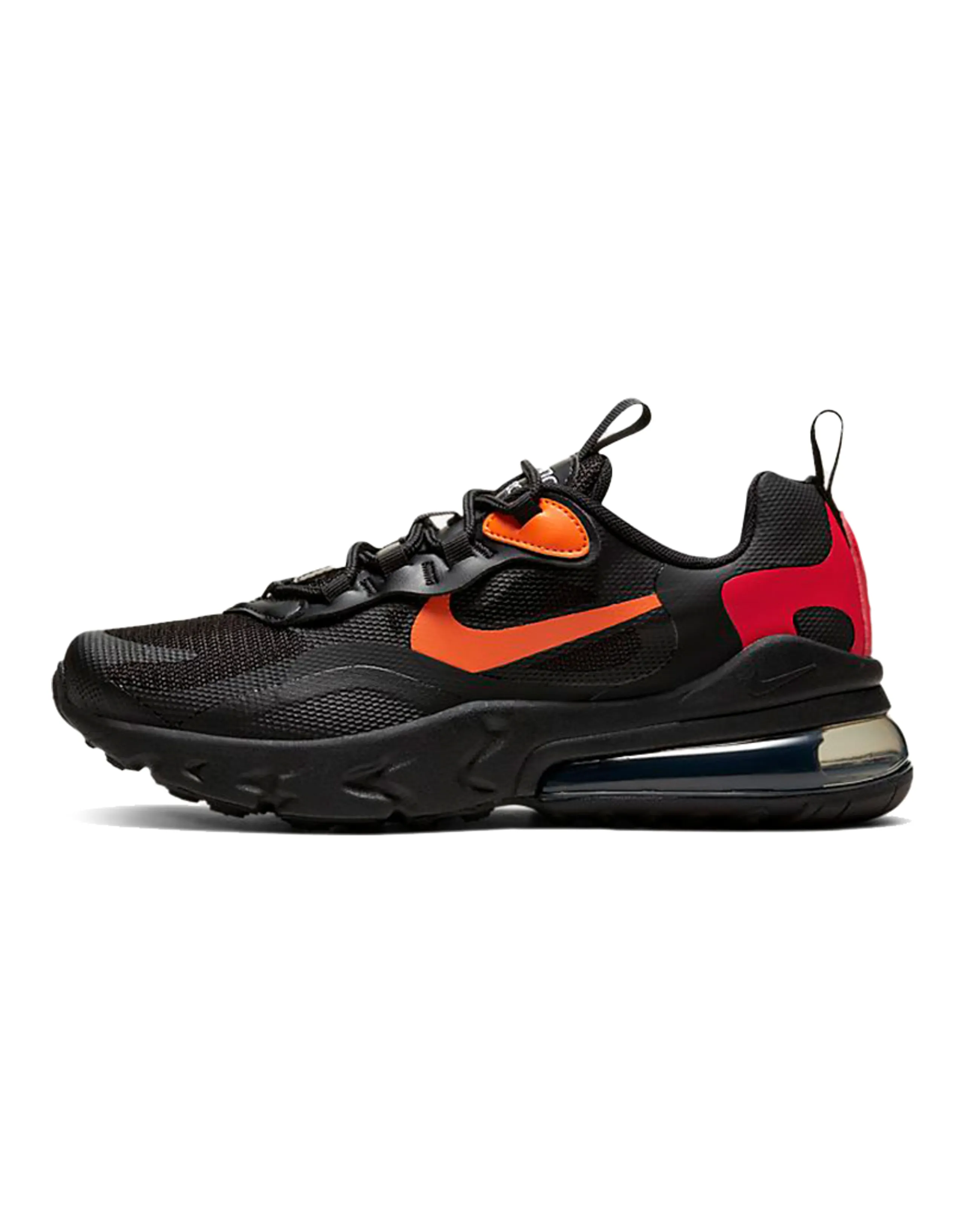 Nike Air Max 270 React Black Magma Orange GS