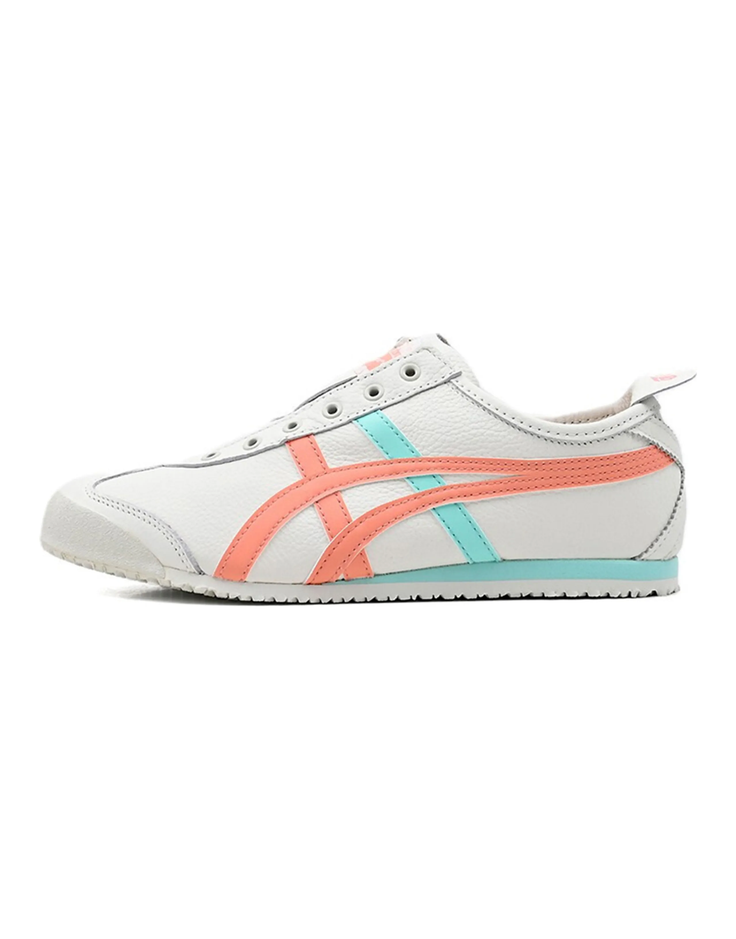 Onitsuka Tiger Mexico 66 Slip-on Shoes White Aqua Orange