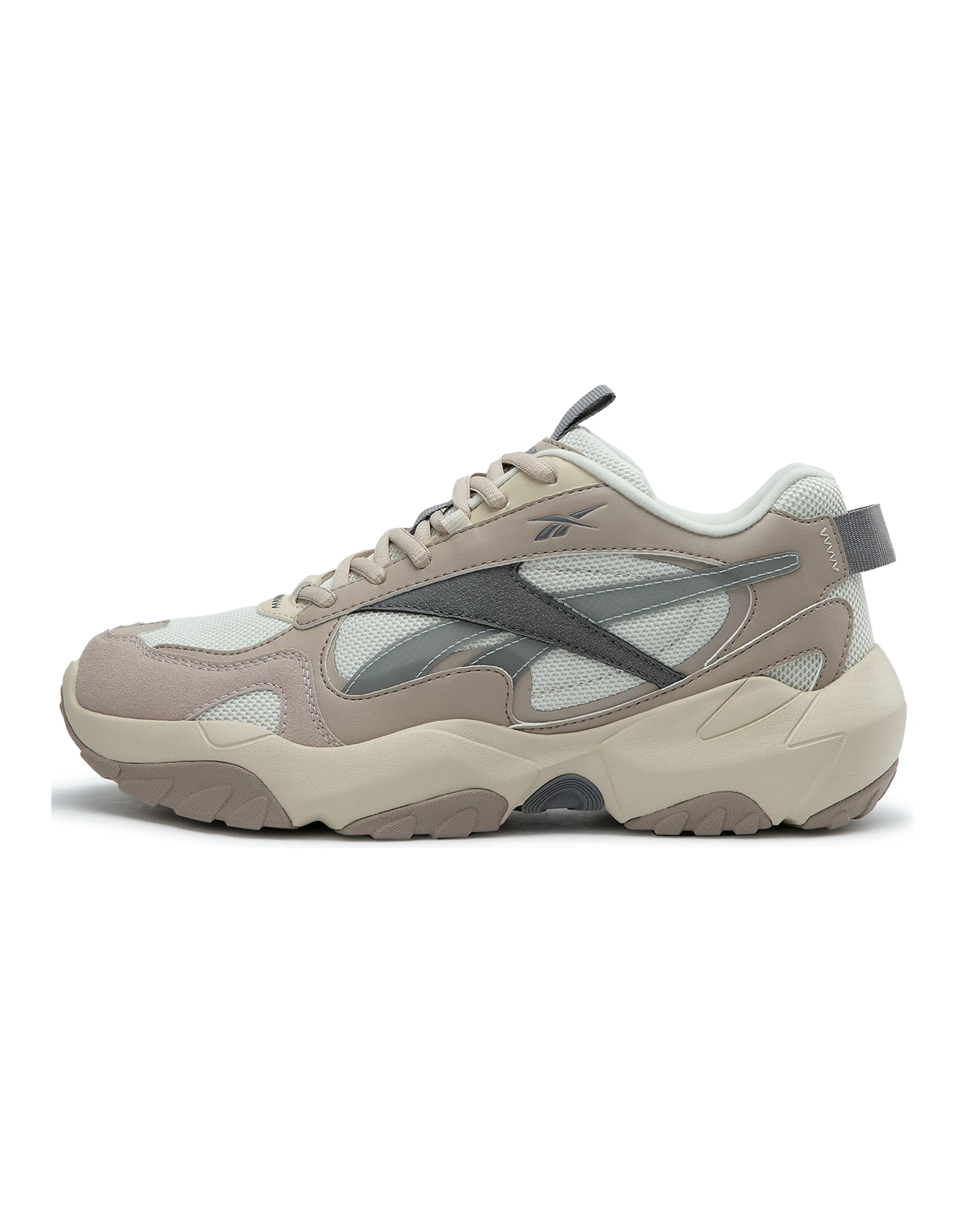 Reebok FLUFFI PUFF CN Running Shoes Unisex Low-Top Apricot/Gray