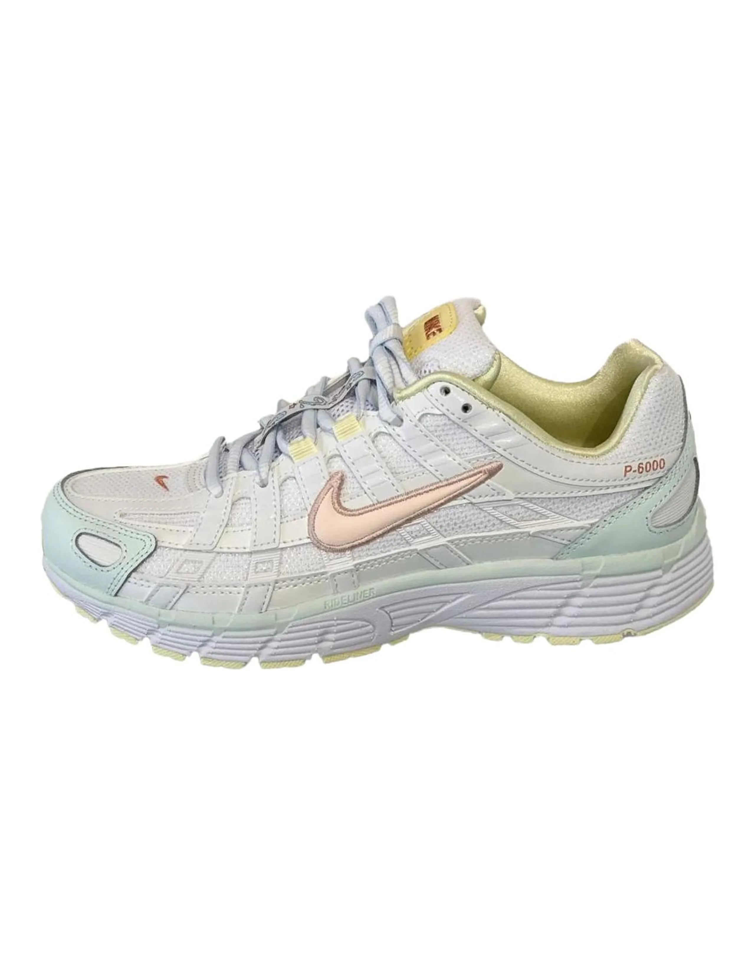 Nike P-6000 Solvra Slide Comfortable Fit Low-Top Running Shoes Women's White