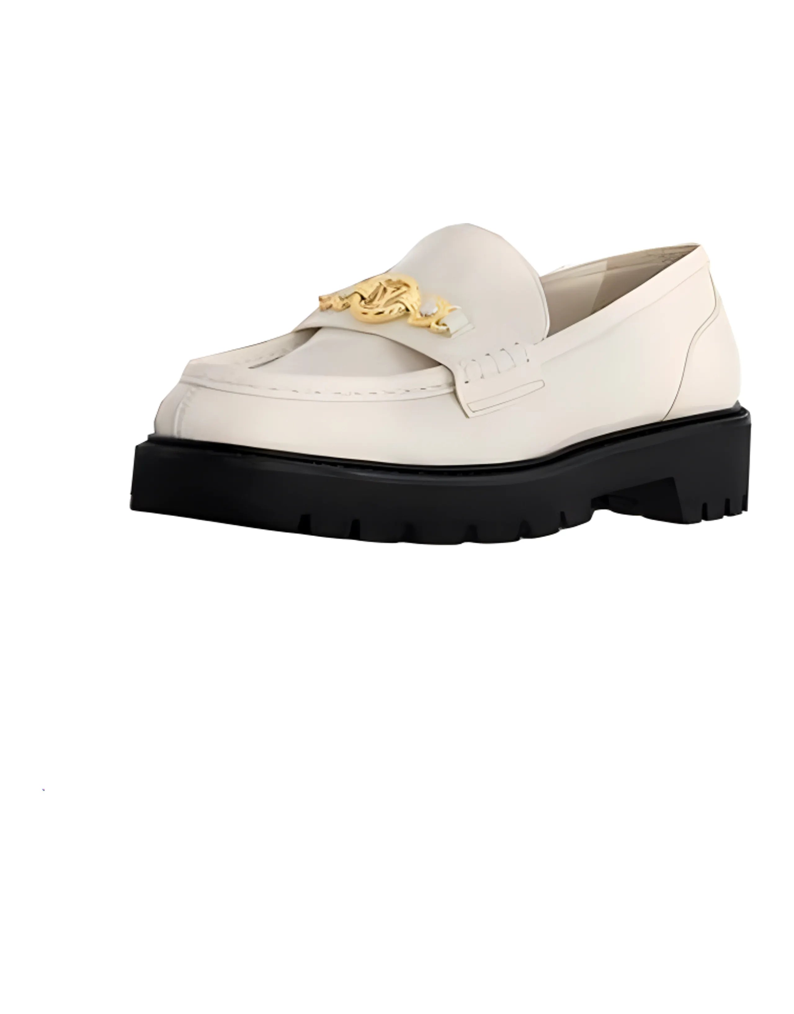 LOUIS VUITTON District Loafers Women's White