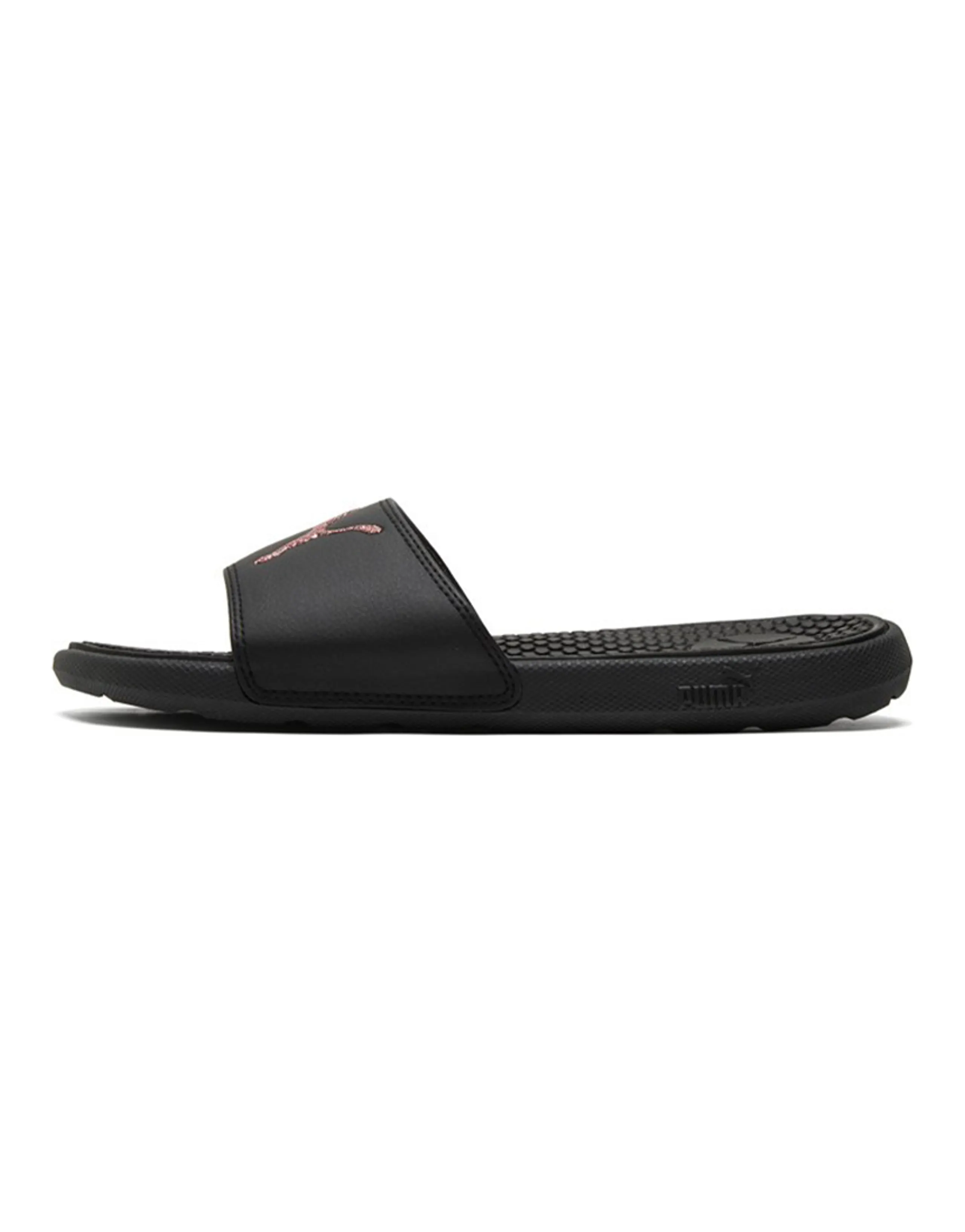 PUMA Cool Cat Sport Glitter Slippers Black/Golden Women's