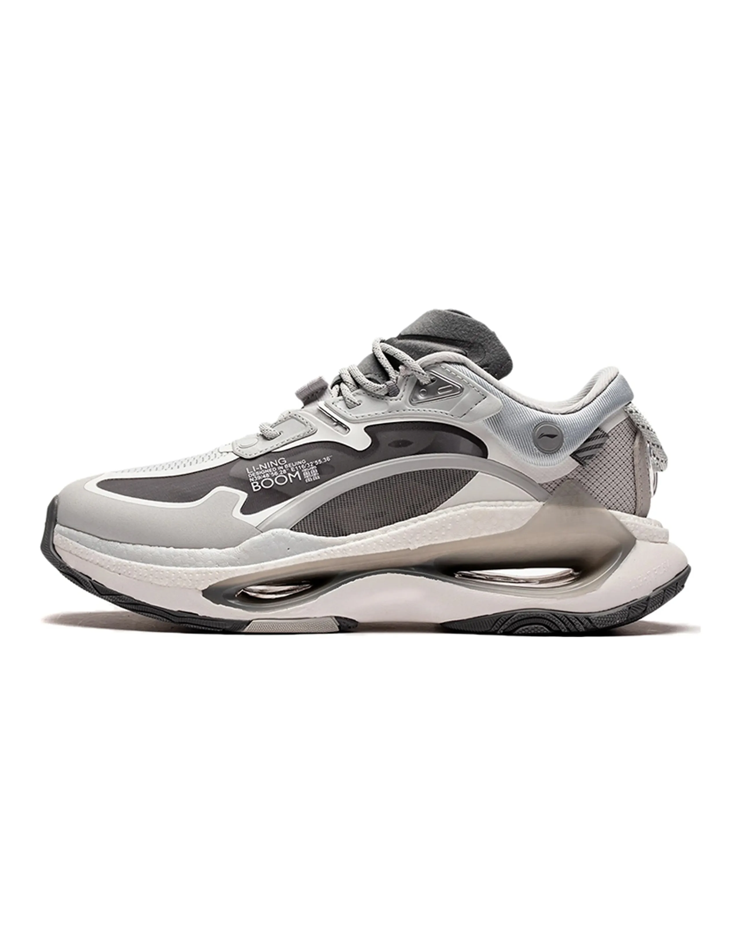 LiNing Beyond Infinity Durable Breathable Low-Top Sports Casual Shoes Men's Glacier Gray