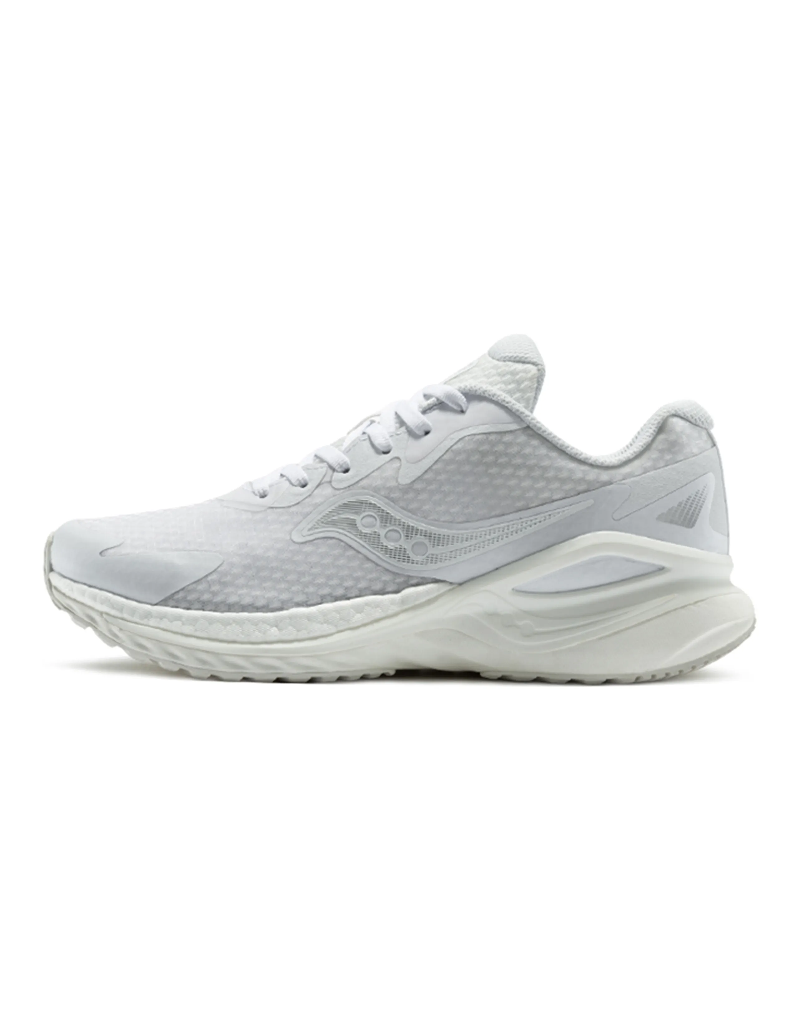Saucony Phoenix Hybrid Firebird Cushioning Breathable Low-Top Running Shoes Men's White
