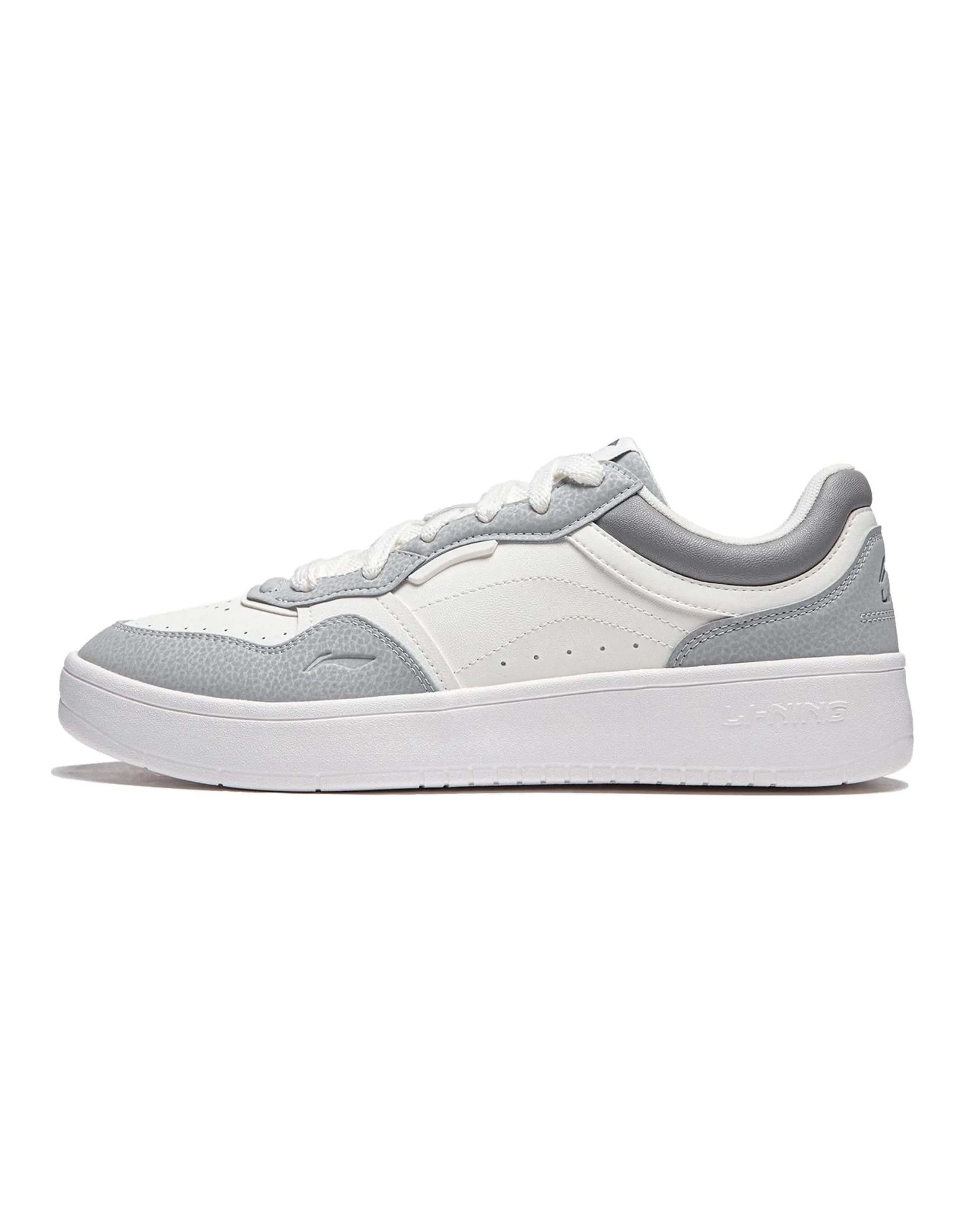 LiNing Line 2.0 At The Beginning V2 Anti-Slip Wear-Resistant Skateboard Shoes Men's White Gray