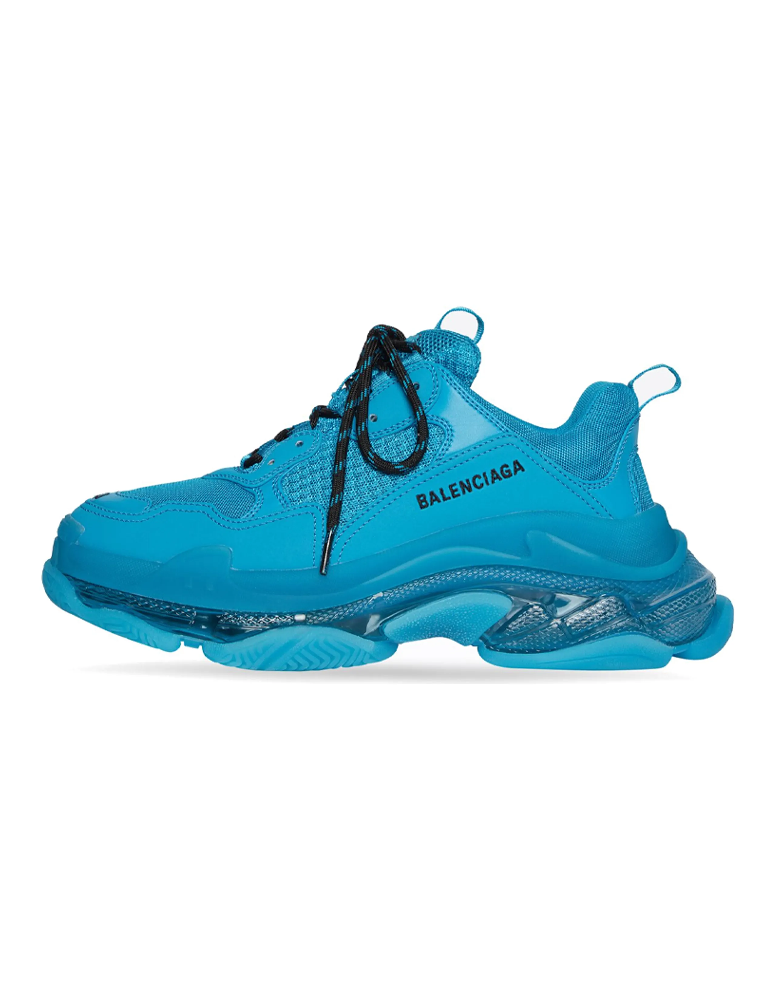 Balenciaga Triple S Clear Sole Teal Blue