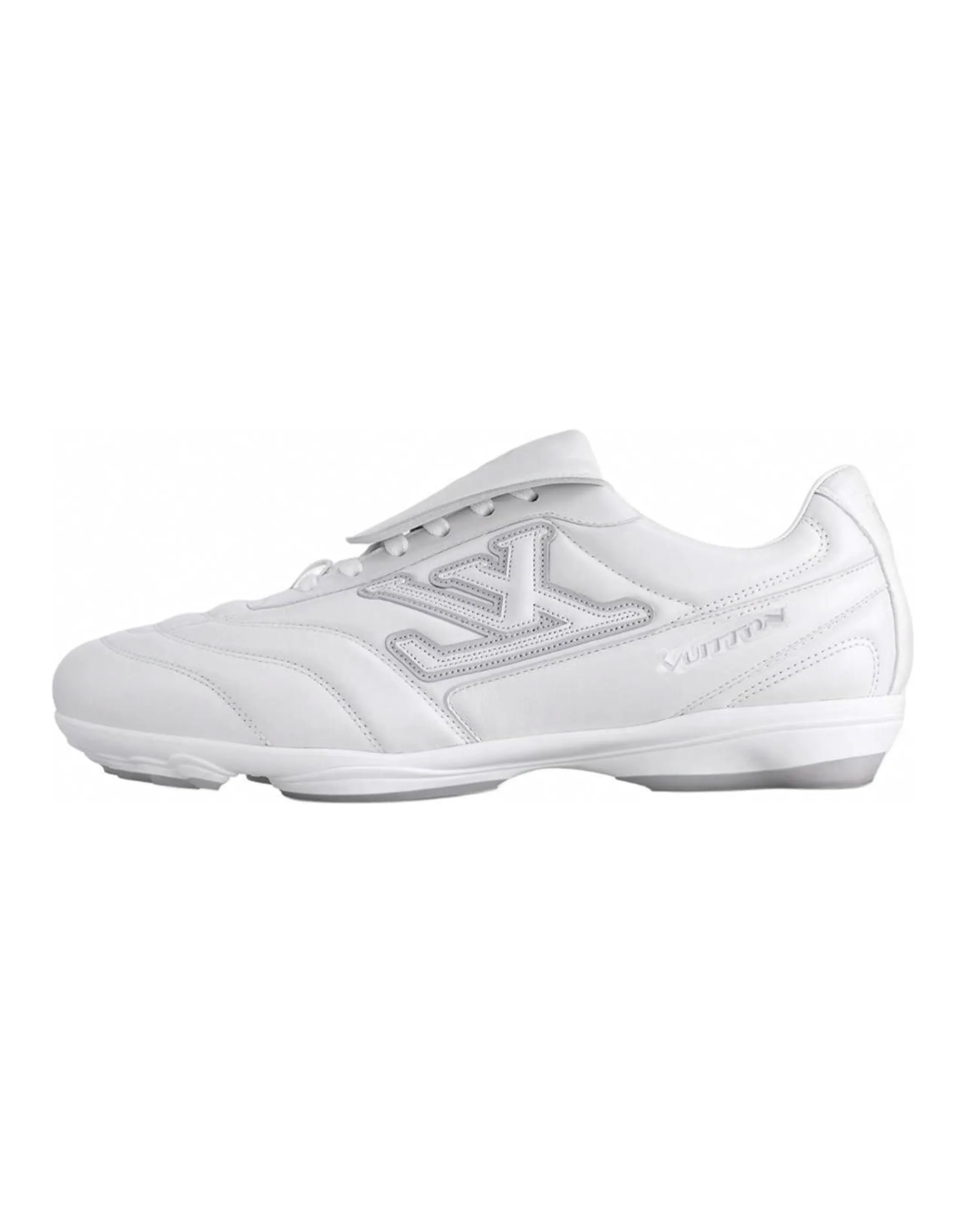 LOUIS VUITTON Footprint Soccer 2025 Spring And Summer Men's Collection Low-Top Casual Shoes Men's White