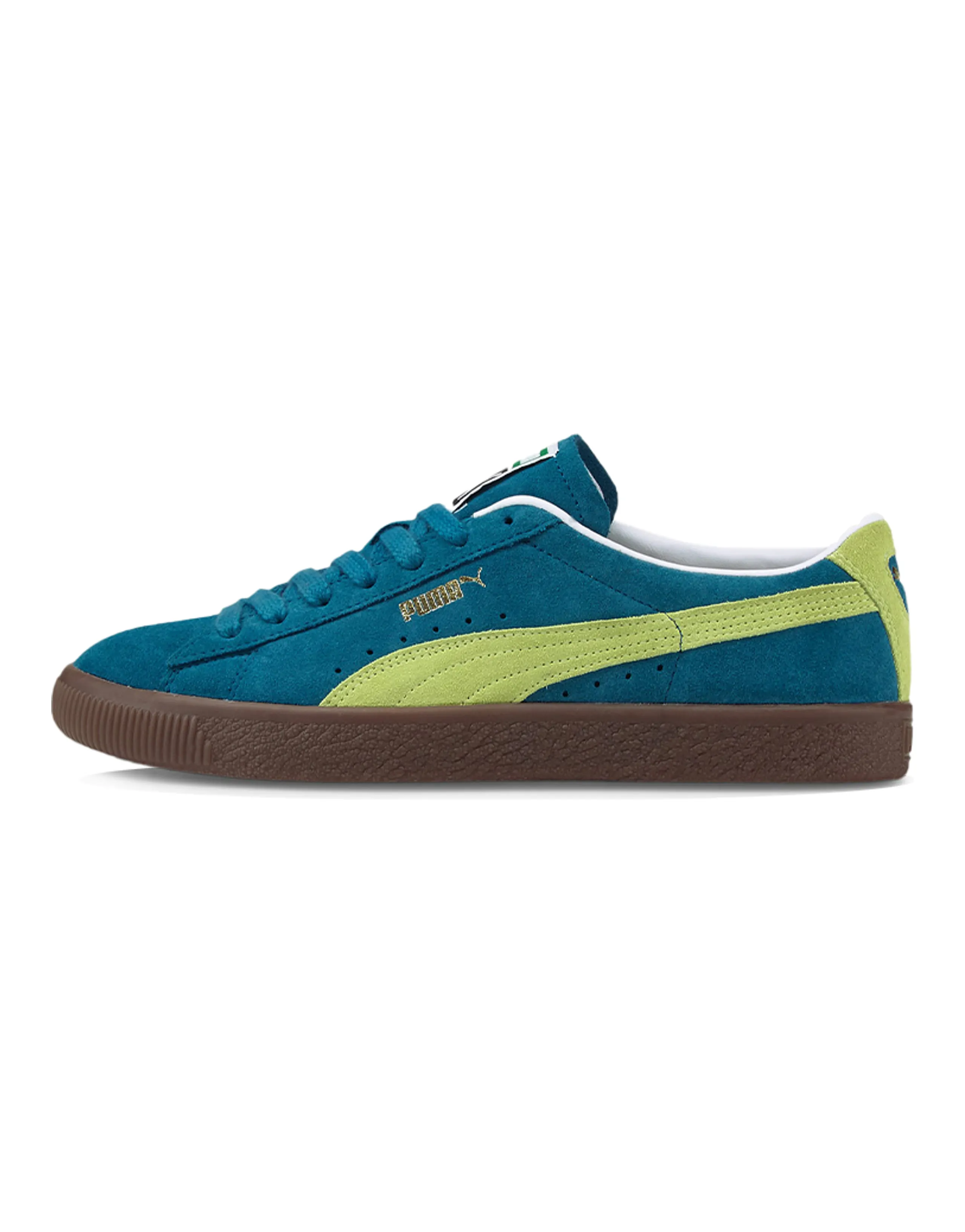 PUMA Unisex Suede Vtg Sneakers Blue/Green